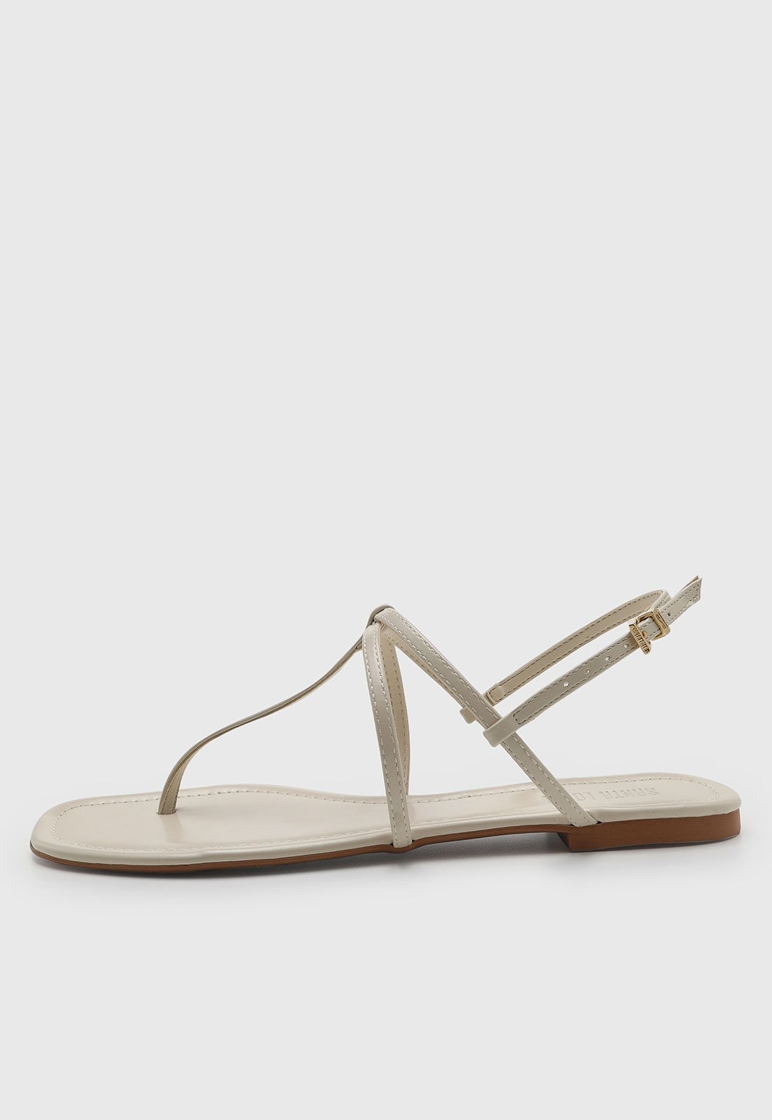 Imagem principal Rasteira Feminina Santa Lolla Tiras Fechada Off-White Santa Lolla off-white white