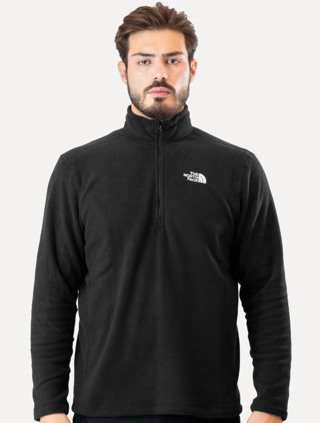 Imagem principal Blusa The North Face Masculina Fleece TKA 100 Glacier 1/4 Zip Preta The North Face preto