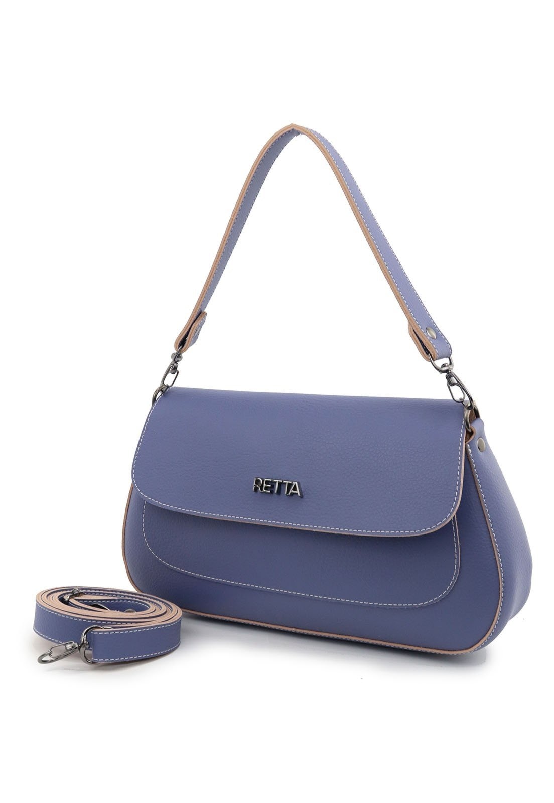 Imagem principal Bolsa Feminina Transversal Pequena Para Festa de Ombro e Mão Retta Oficial Lavanda Retta Oficial roxo lavanda