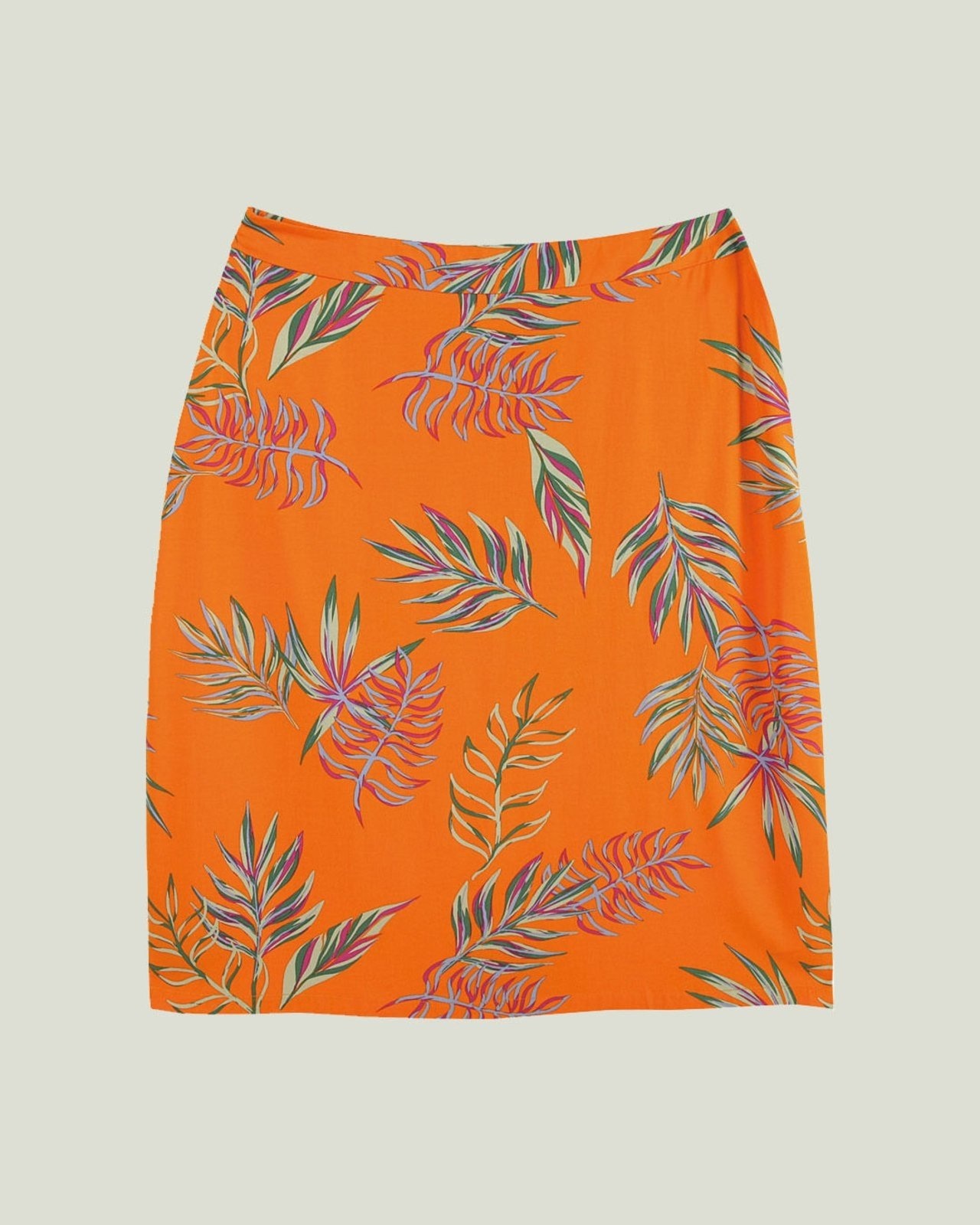 Imagem principal Saia Folhagem Viscose Malwee Plus Malwee laranja
