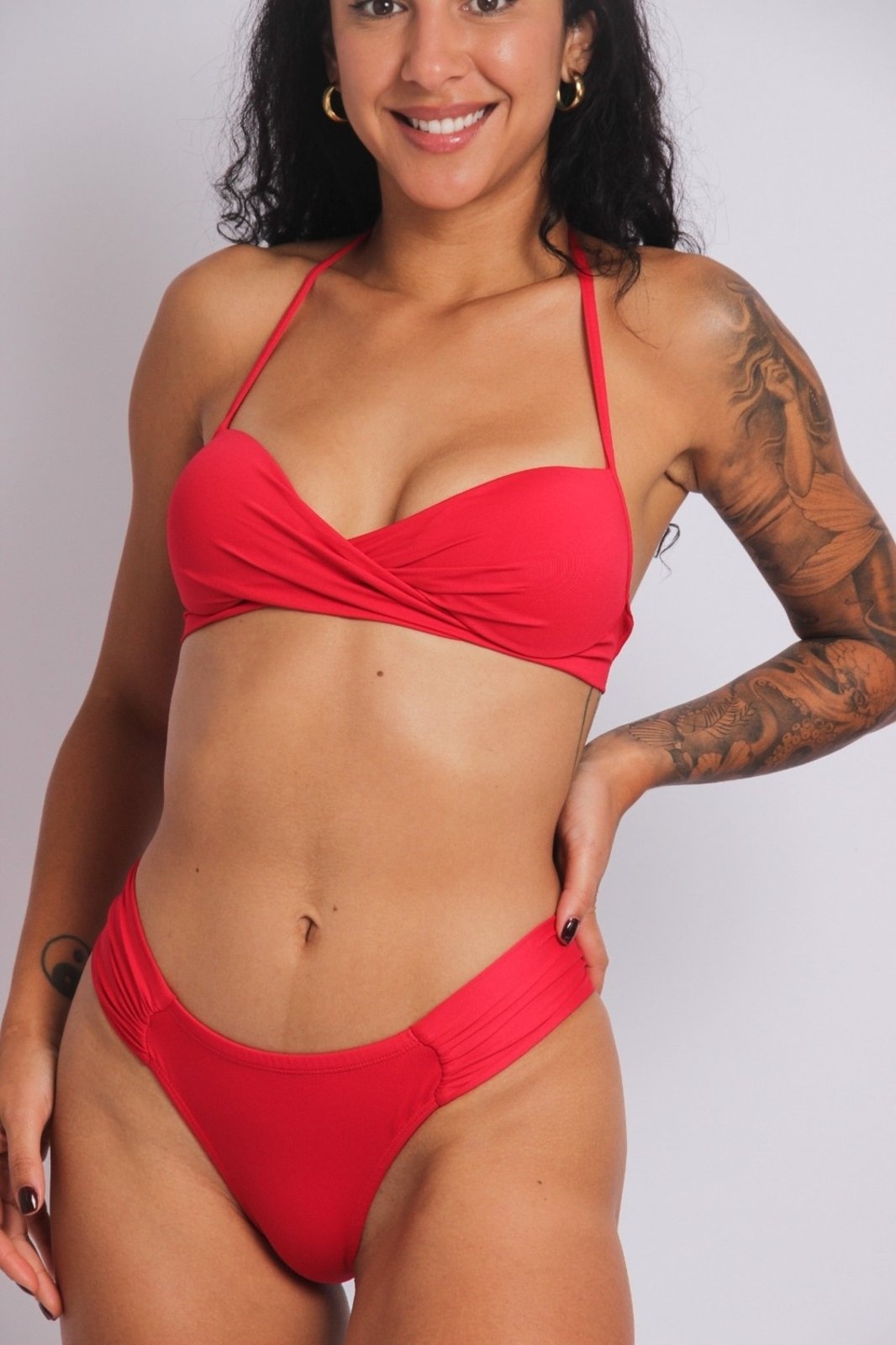 Imagem principal 2204 - Top Biquíni Meia Taça Torcido Duna Casual DunaCasual azul marinho