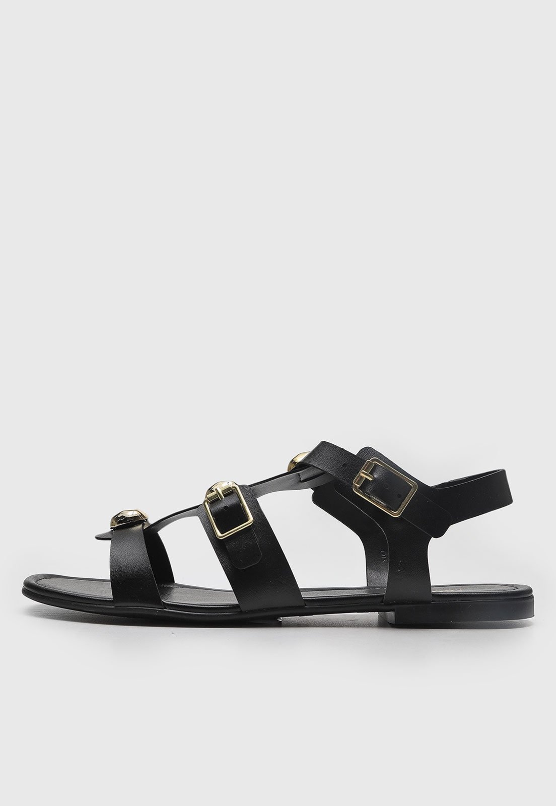 Imagem principal Rasteira Fechada Feminina Anacapri Fivela Preta Anacapri preto