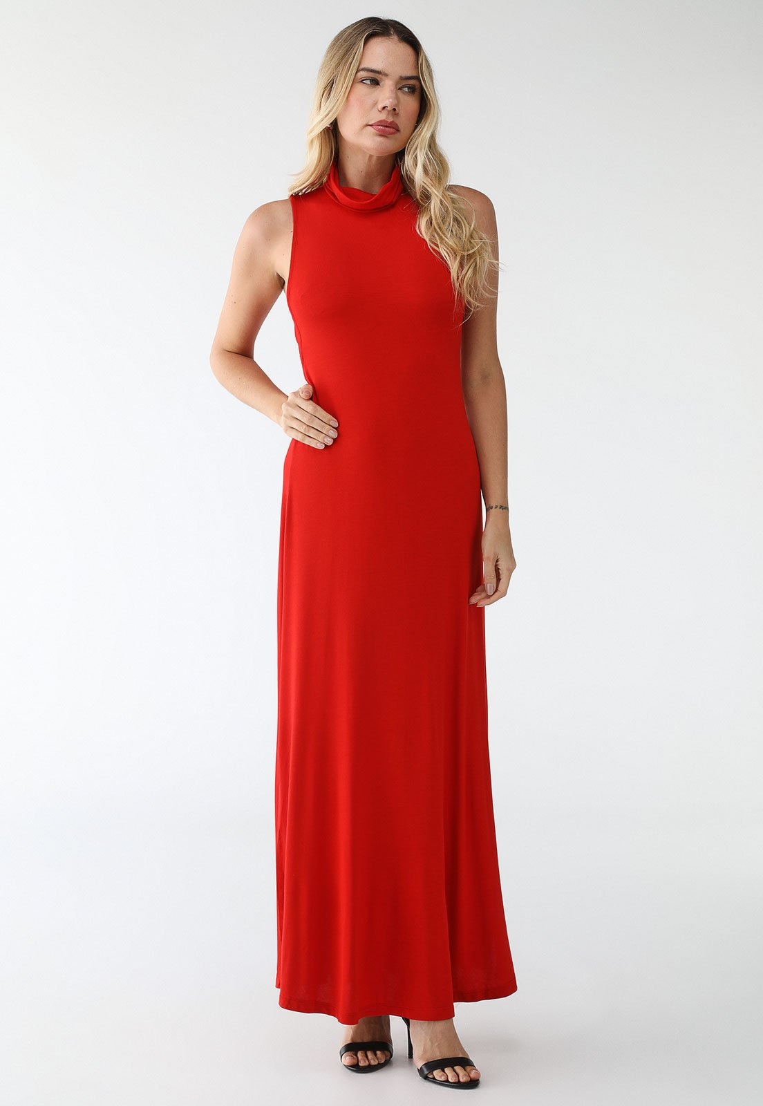 Imagem principal Vestido Forum Longa Fenda Lateral Forum vermelho