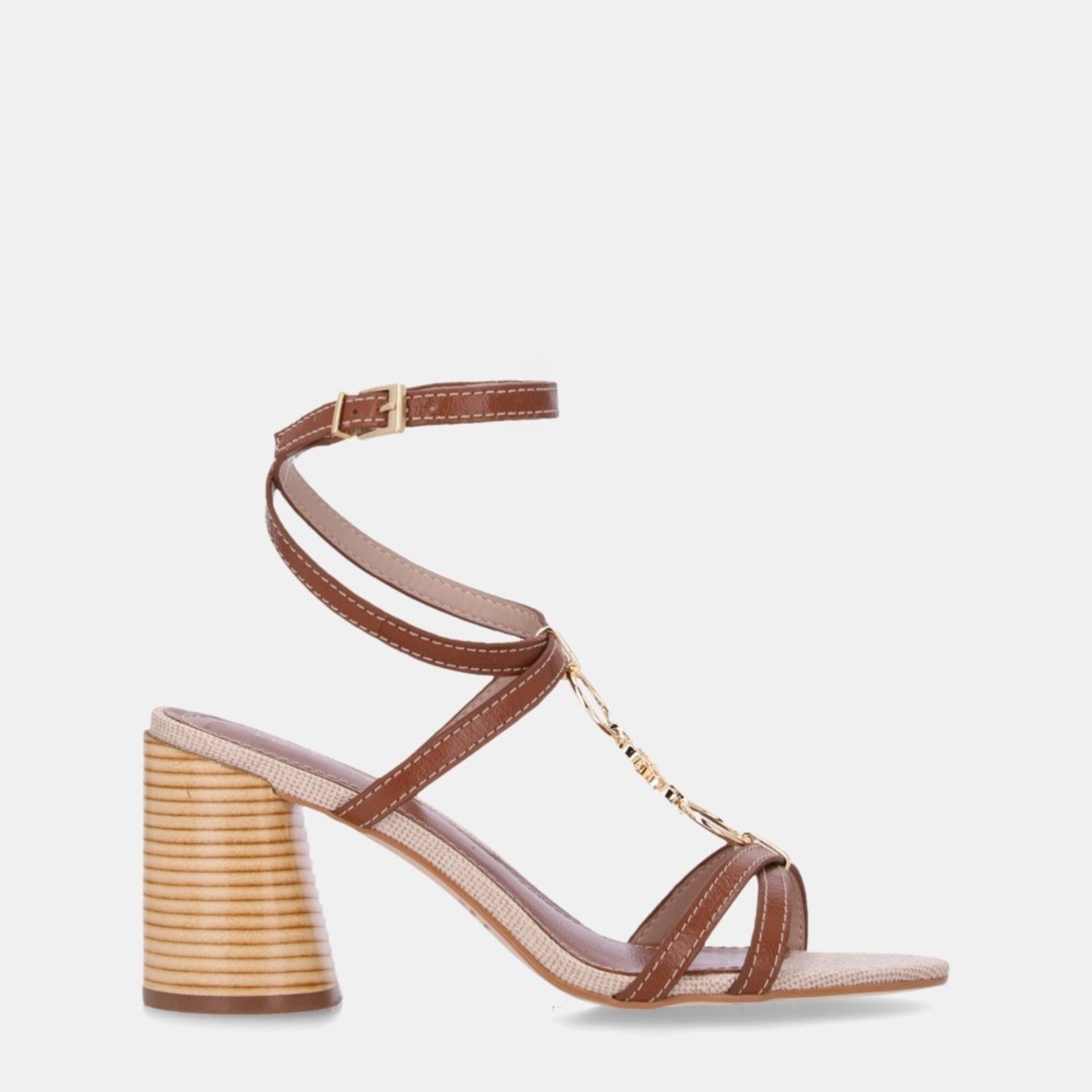 Imagem principal Sandália Salto Luz da Lua - 80930006 Luz Da Lua Luz Da Lua marrom