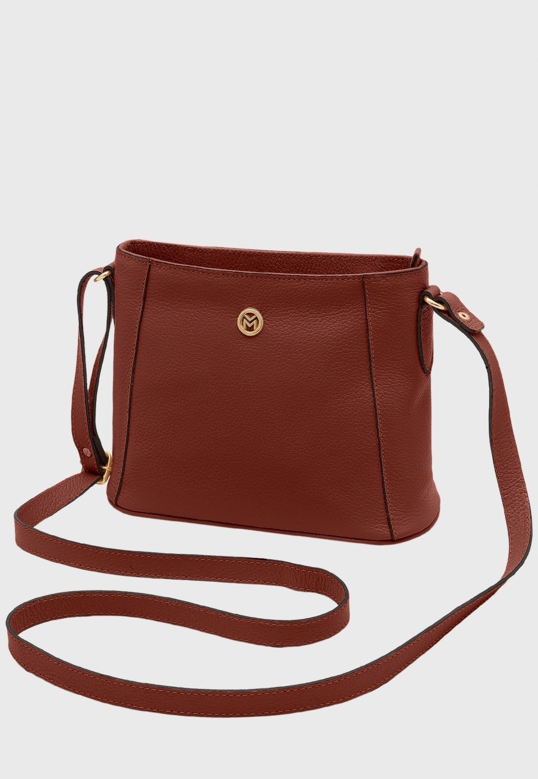 Imagem principal Bolsa Transversal Couro Mariart Mini Jasmim Terracota Mariart bordô