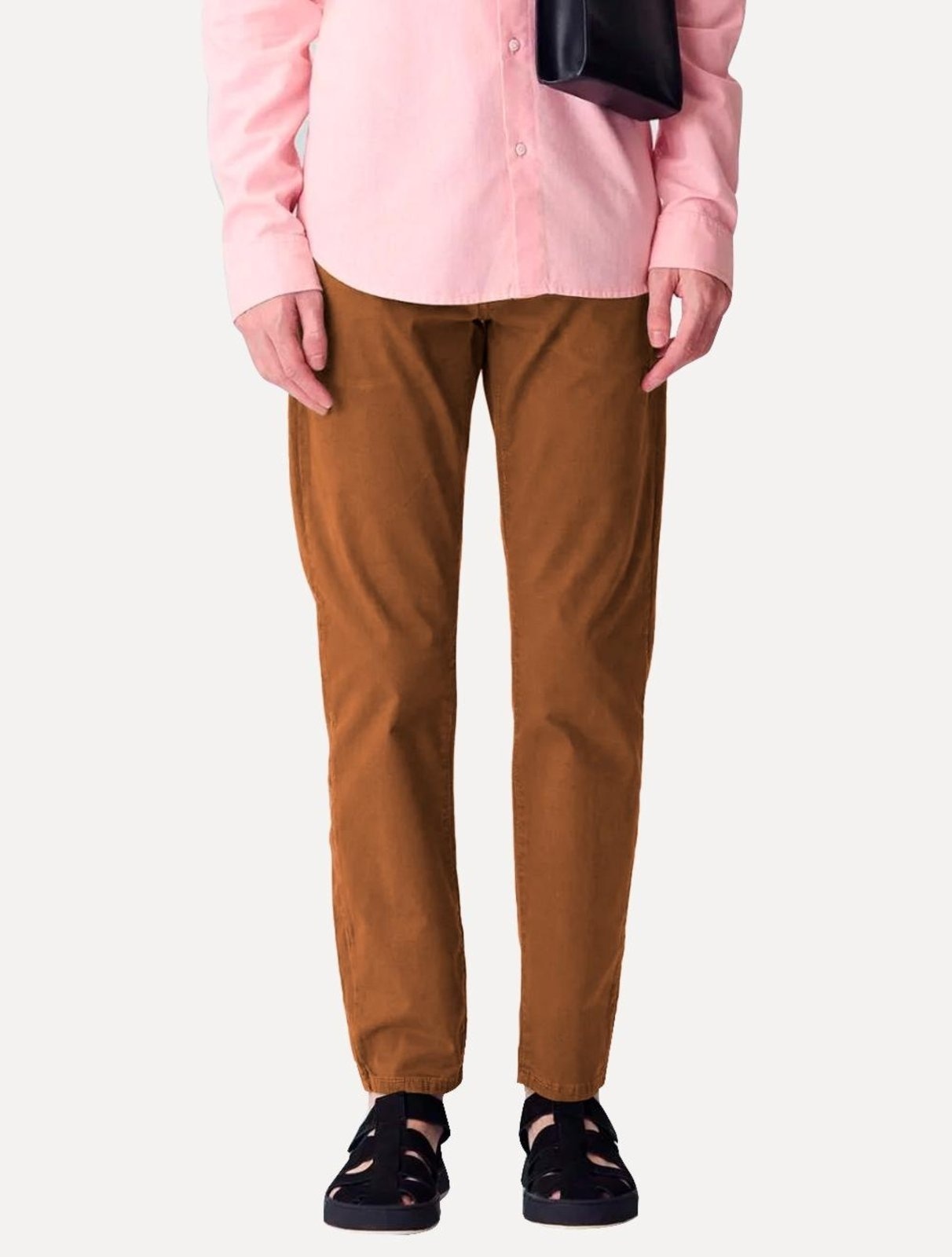 Imagem principal Calça Osklen Masculina Sarja Regular 5 Pockets Color Lisa Terracota Osklen laranja