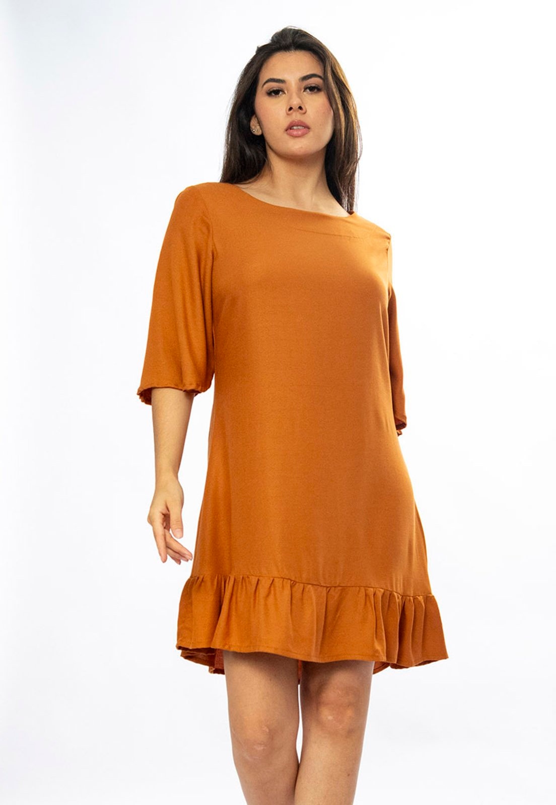 Imagem principal Vestido Amazonia Vital Curto Viscose Mostarda Amazonia Vital amarelo