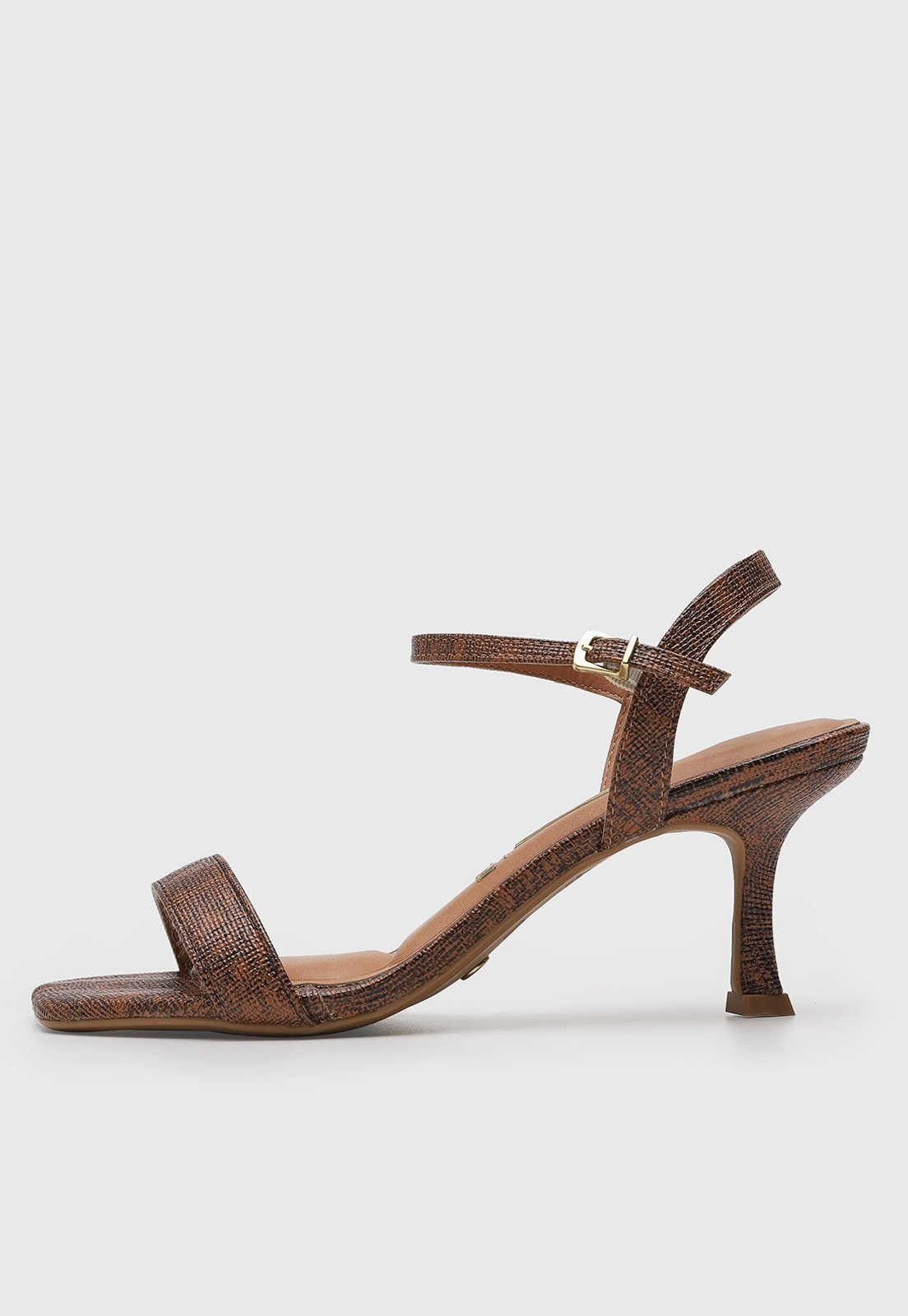 Imagem principal Sandália Feminina Vizzano Salto Médio Ponta Quadrada VIZZANO marrom