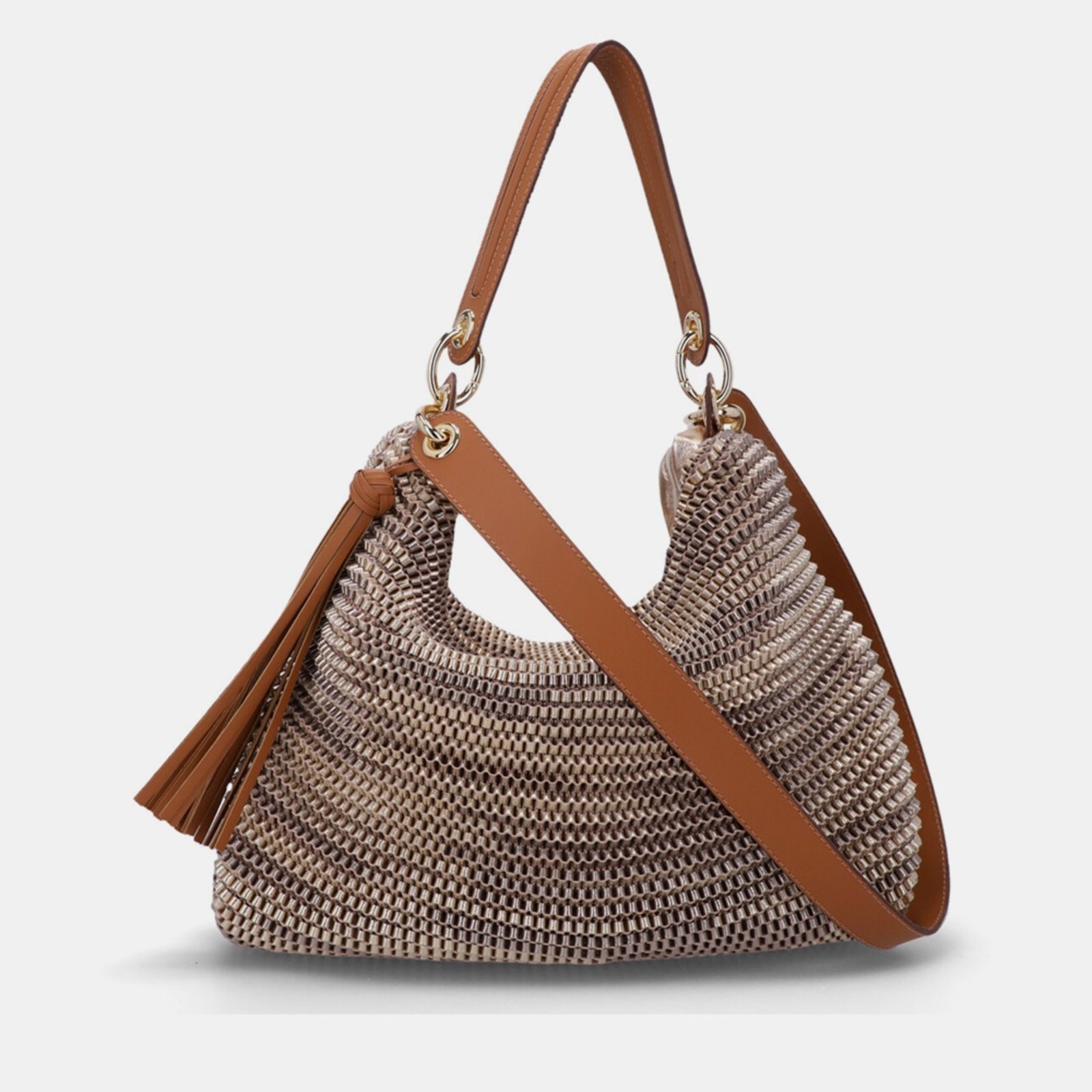 Imagem principal Bolsa Grande Luz Da Lua Couro Madras 10004098 Luz Da Lua Luz Da Lua dourado