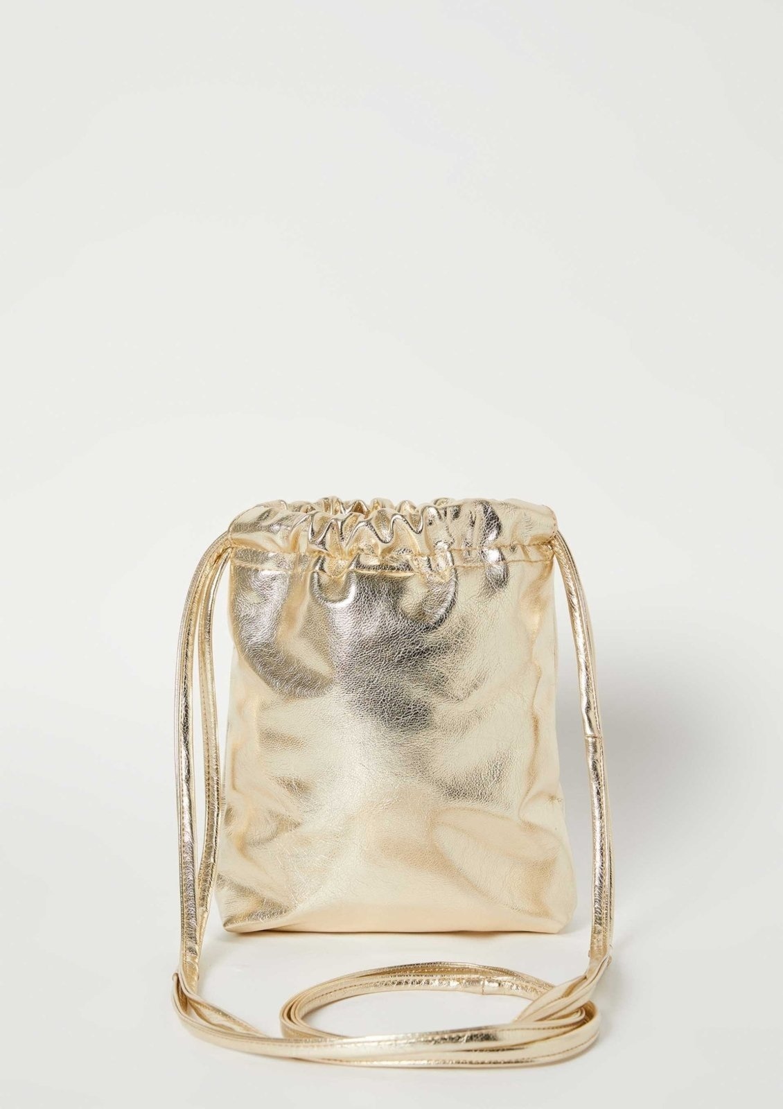 Imagem principal Bolsa Tiracolo Feminina Pequena Metalizada Hering dourado