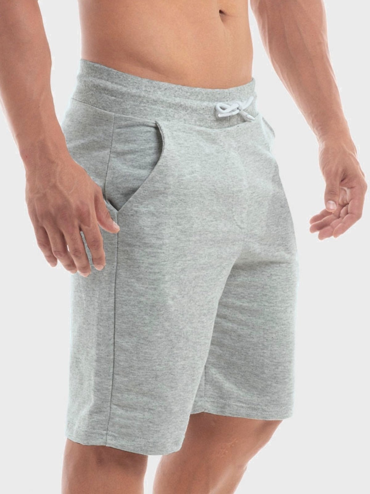 Imagem principal Bermuda Masculina Moletom Shorts Moletinho Benellys Claro Benellys cinza/multicolorido