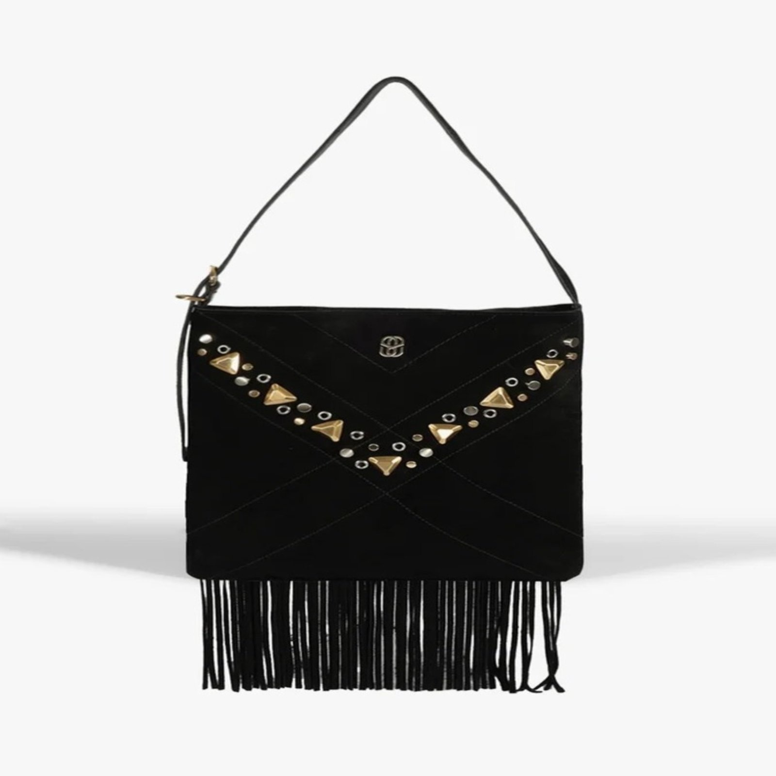 Imagem principal Bolsa Schutz Mally Tiracolo Pequena Franjas Schutz preto