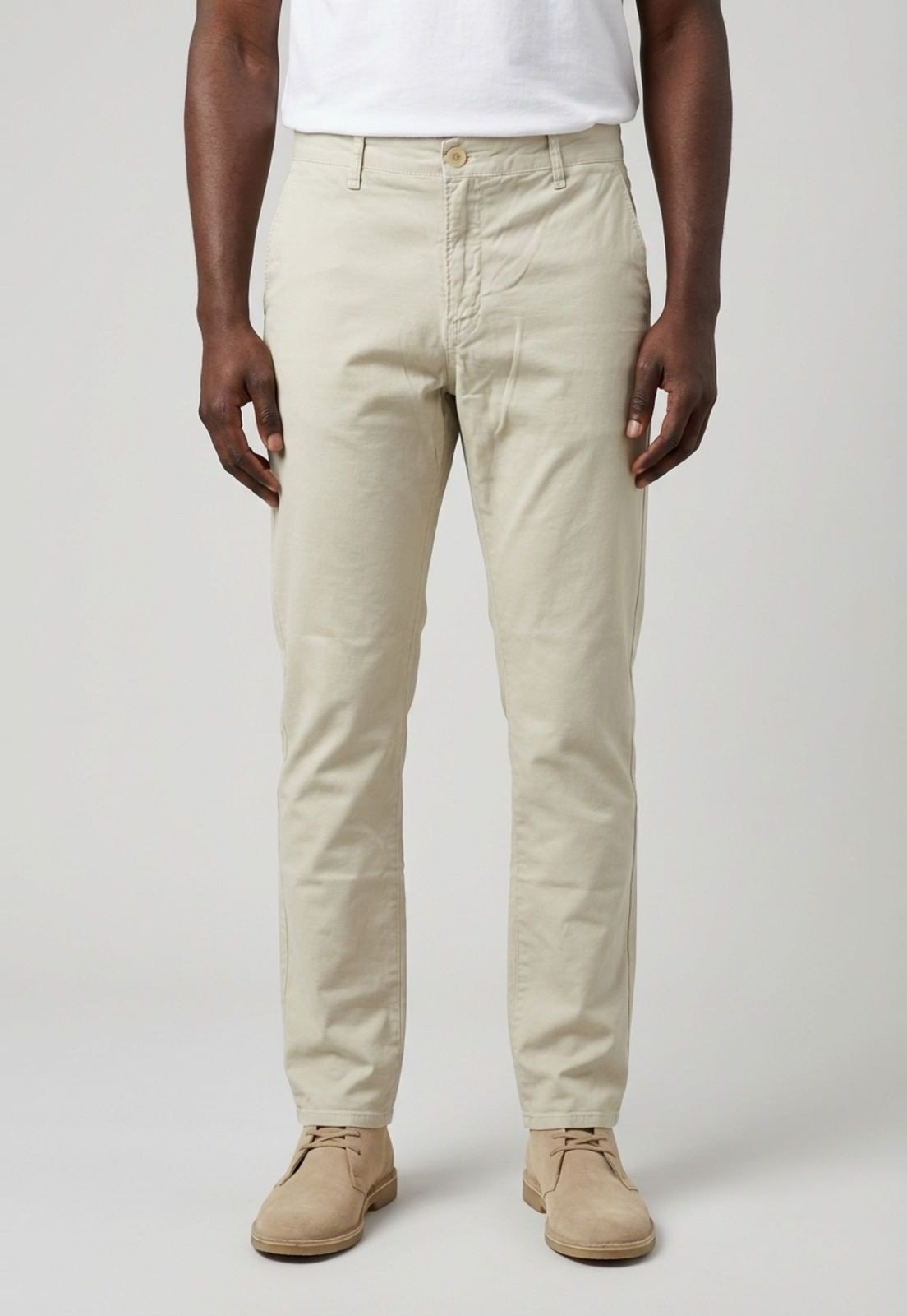 Imagem principal Calça Masculina Calvin Klein Jeans Slim Chino Claro Calvin Klein Jeans bege