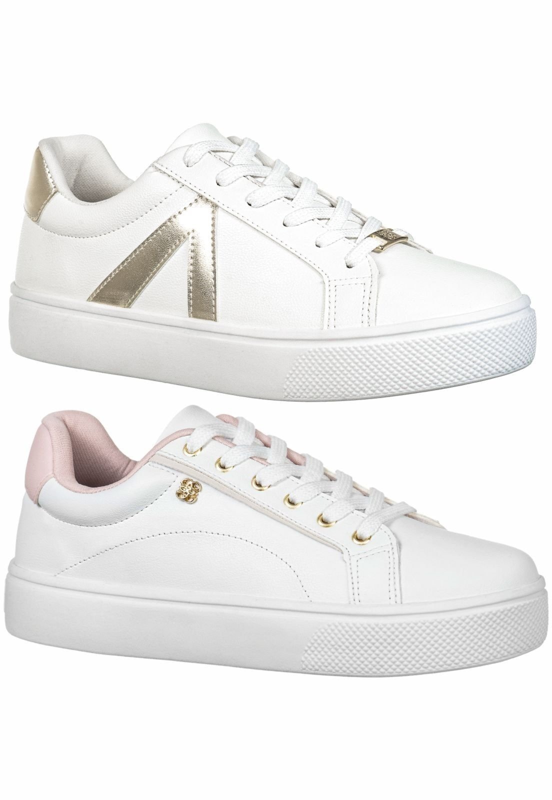 Imagem principal Kit 2 Pares Tenis Gigil Casual Branco Rose Gigil bronze/dourado/off-white/rosê rose