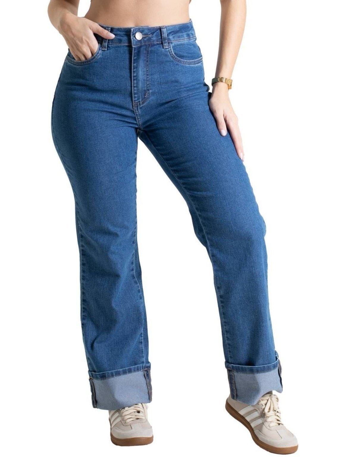Imagem principal Calça Jeans Sawary Wide Leg Petit - 279939 Sawary azul