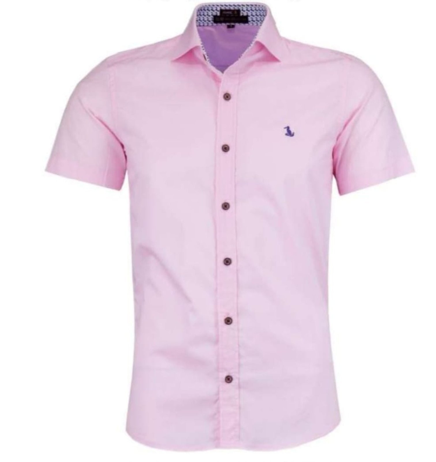 Imagem principal Camisa Social Amil Slim Thor Algodão Manga Curta Luxo Amil rosa