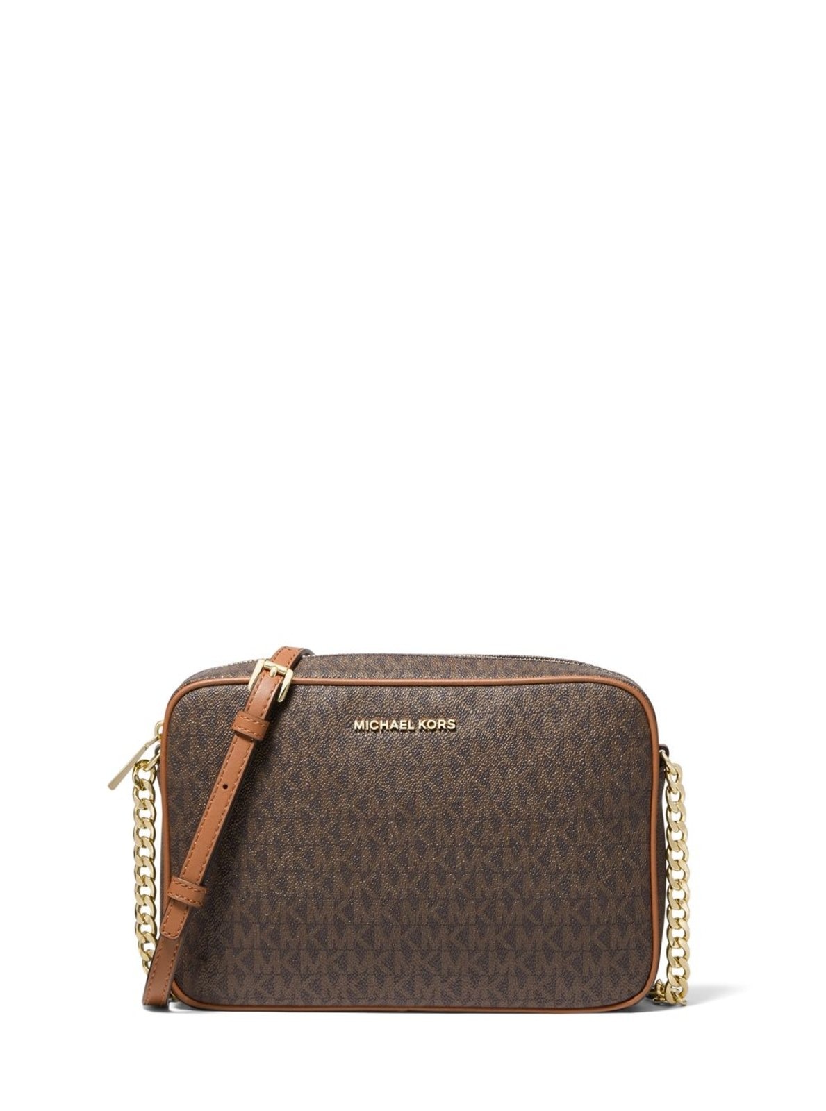 Imagem principal Bolsa Transversal Jet Set Logo Pequena 32F1gj6c7b200 Michael Kors marrom