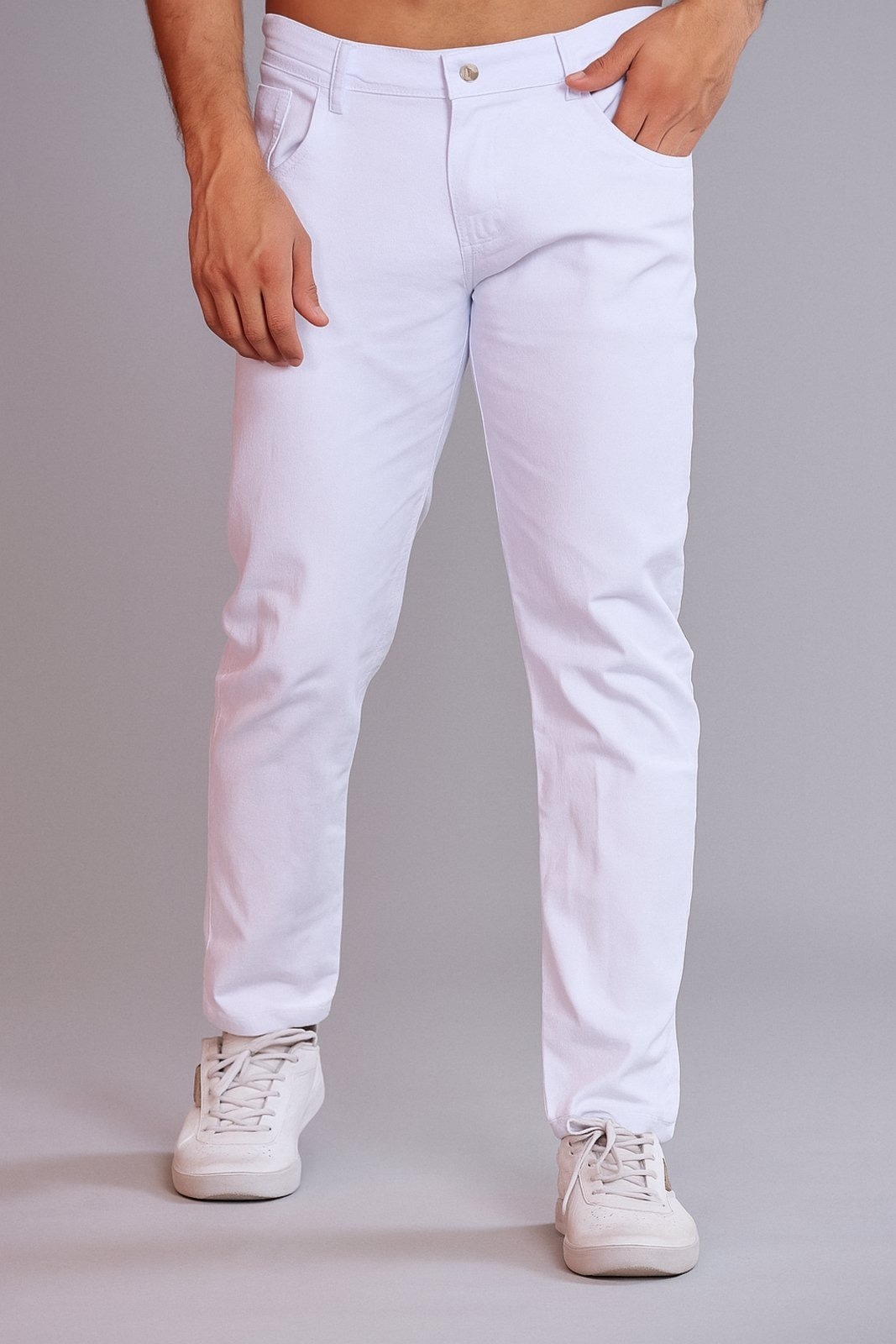 Imagem principal Calça Masculina Jeans D Bell Outlet Fashion Reta Tradicional Branca D BELL OUTLET FASHION branco