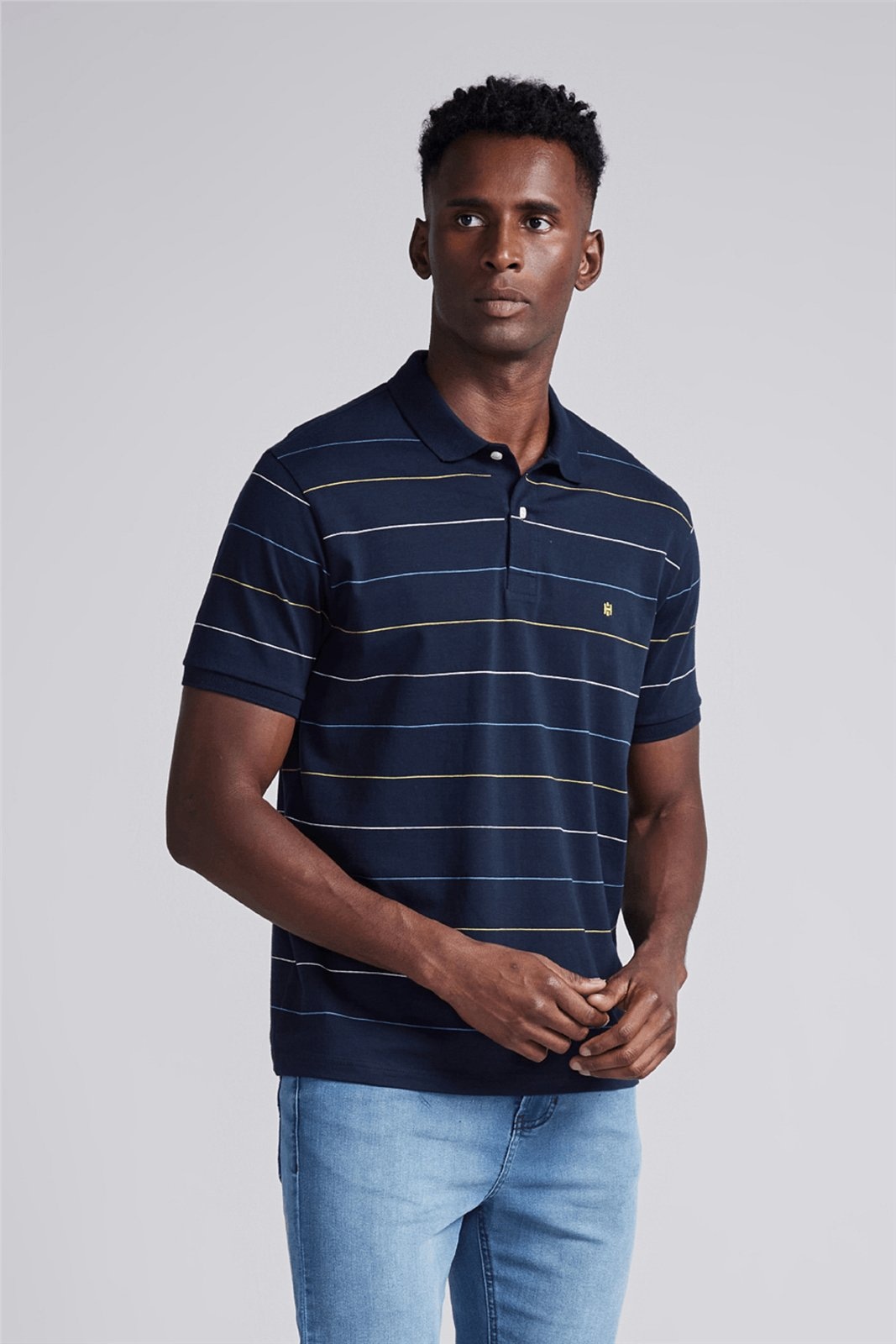 Imagem principal HIGHSTIL Camisa Polo Malha Comfort HIGHSTIL azul marinho