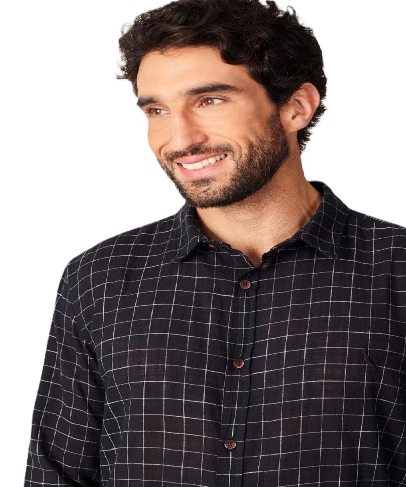 Imagem principal Camisa Manga Longa Xadrez Camp Reserva preto