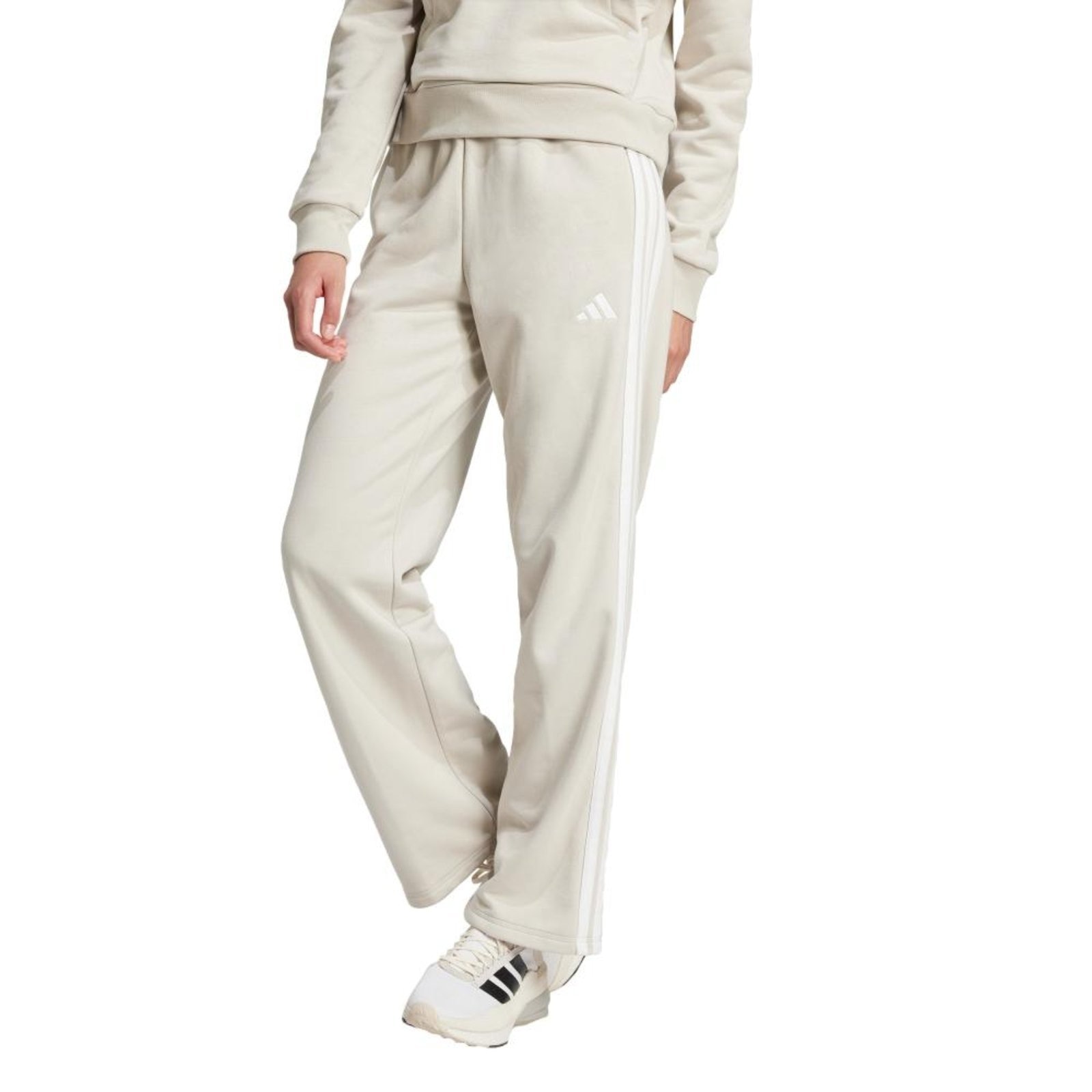 Imagem principal Calça Moletinho Barra Aberta Essentials Três Listras adidas Sportswear Adidas cinza