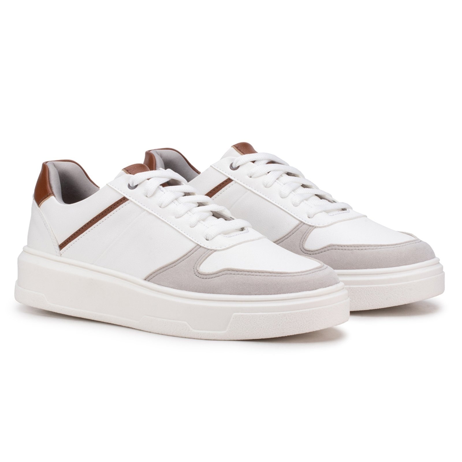 Imagem principal Tênis Sapatenis Masculino Casual Confortável Estilo Estilo Shoes branco/caramelo