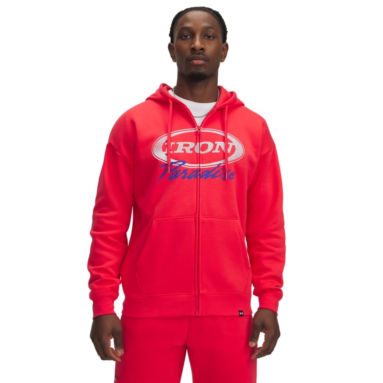 Imagem principal Moletom Under Armour Project Rock Fleece Masculino Under Armour vermelho