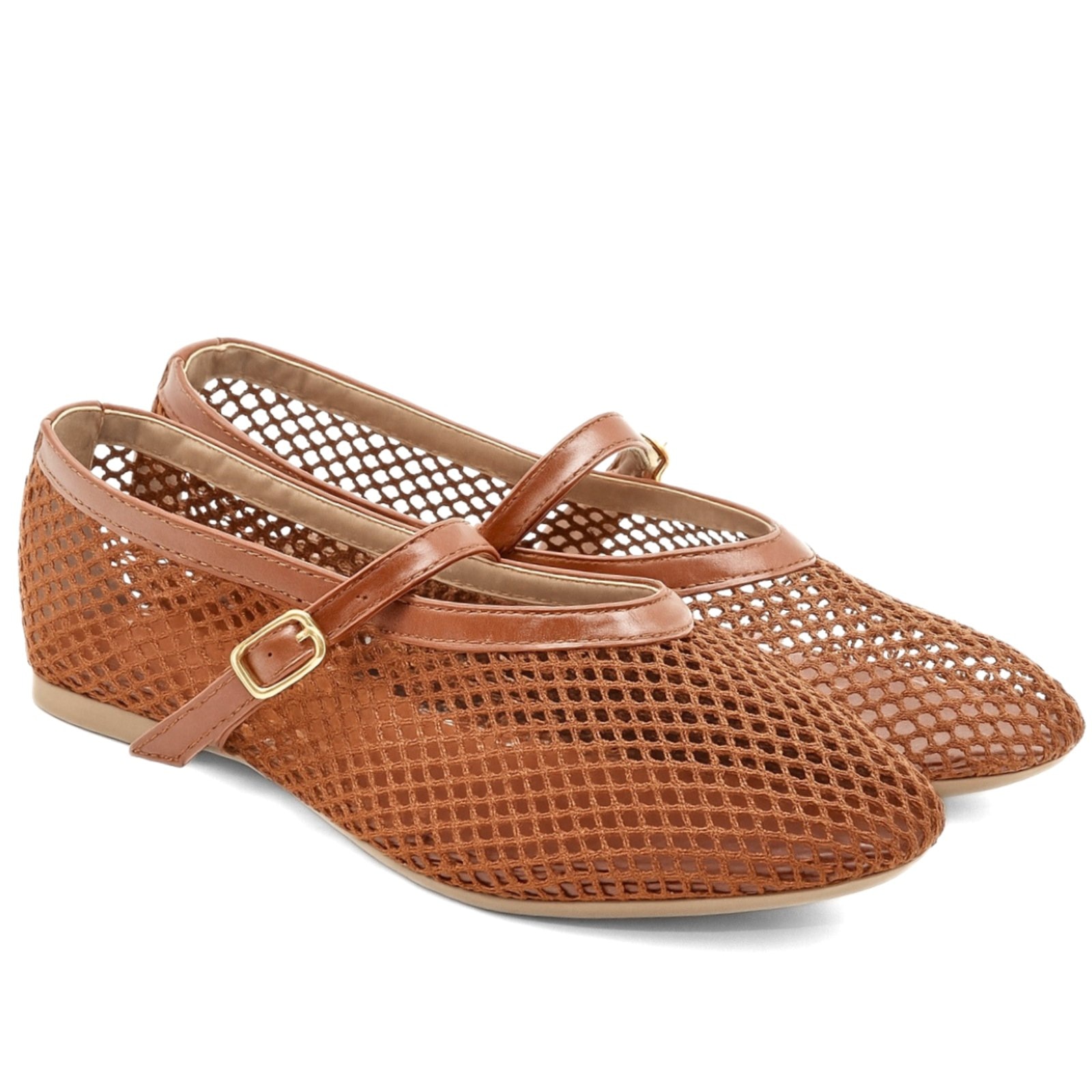 Imagem principal Sapatilha De Tela Feminina Tendência Bico Redondo 5400 Cacau Hannah Footwear Flor da Pele marrom