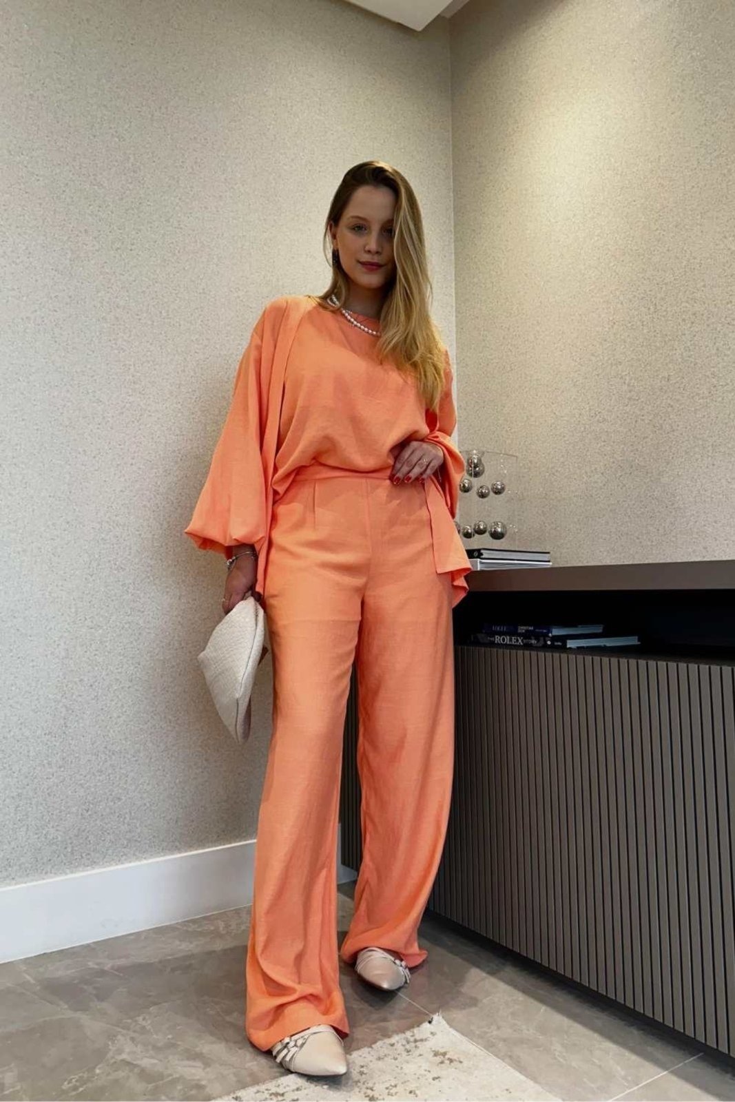 Imagem principal Cardigan Vanibele Viscolinho Goiaba Vanibele rosa