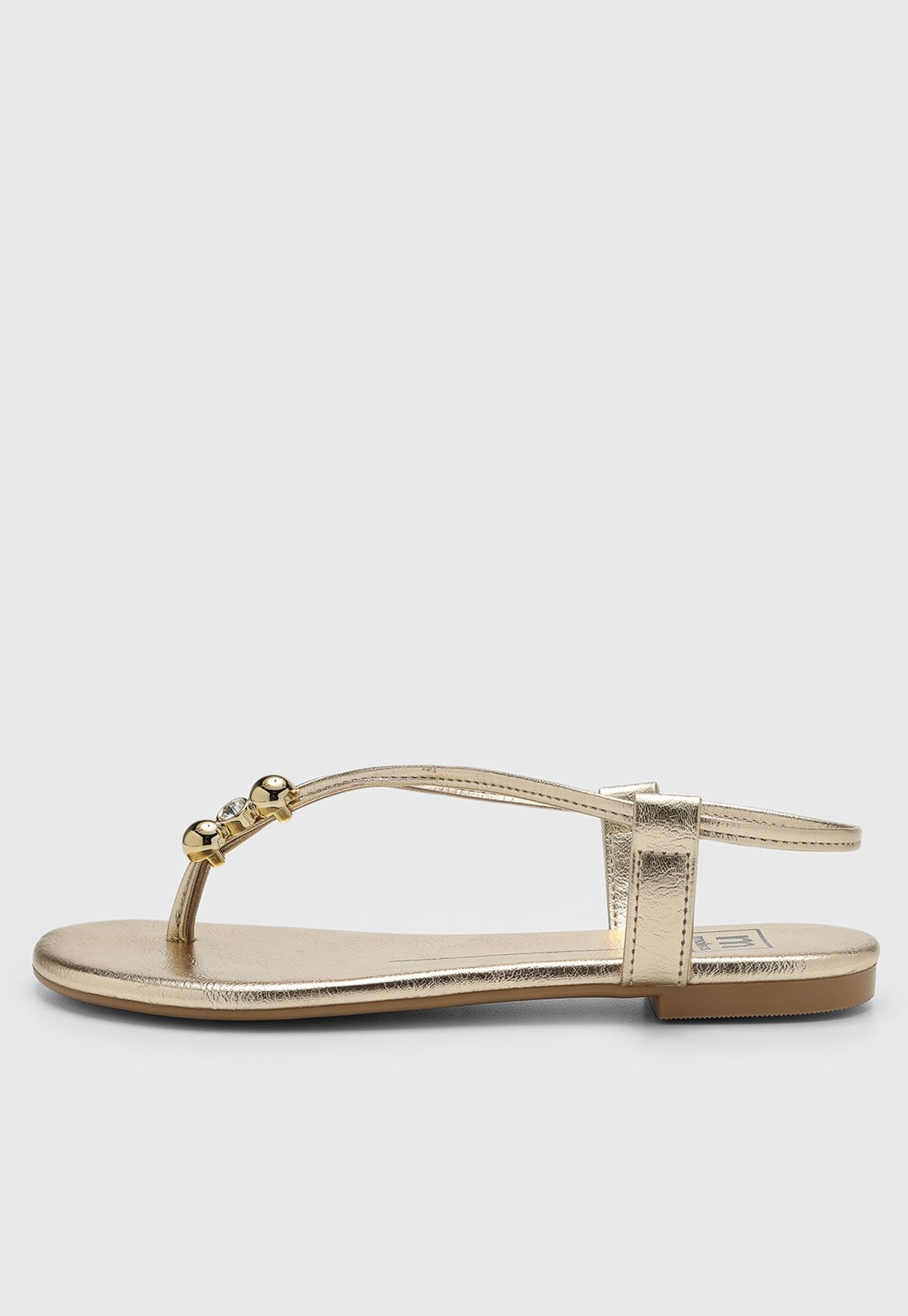 Imagem principal Rasteira Feminina Moleca Dourada Fechada MOLECA dourado