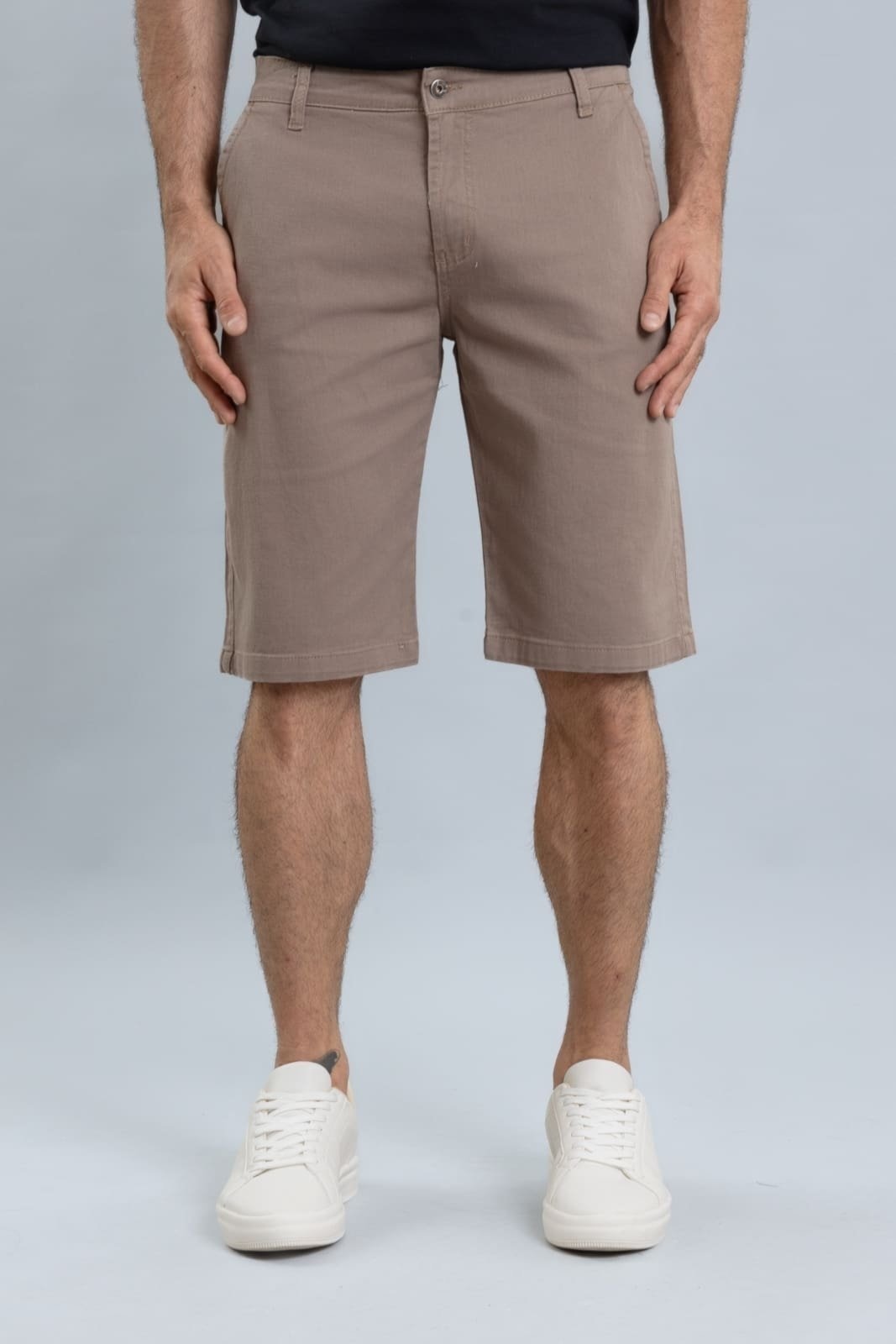 Imagem principal Bermuda Masculina de Sarja Slim Color Lemier Collection Caqui LEMIER cáqui caqui