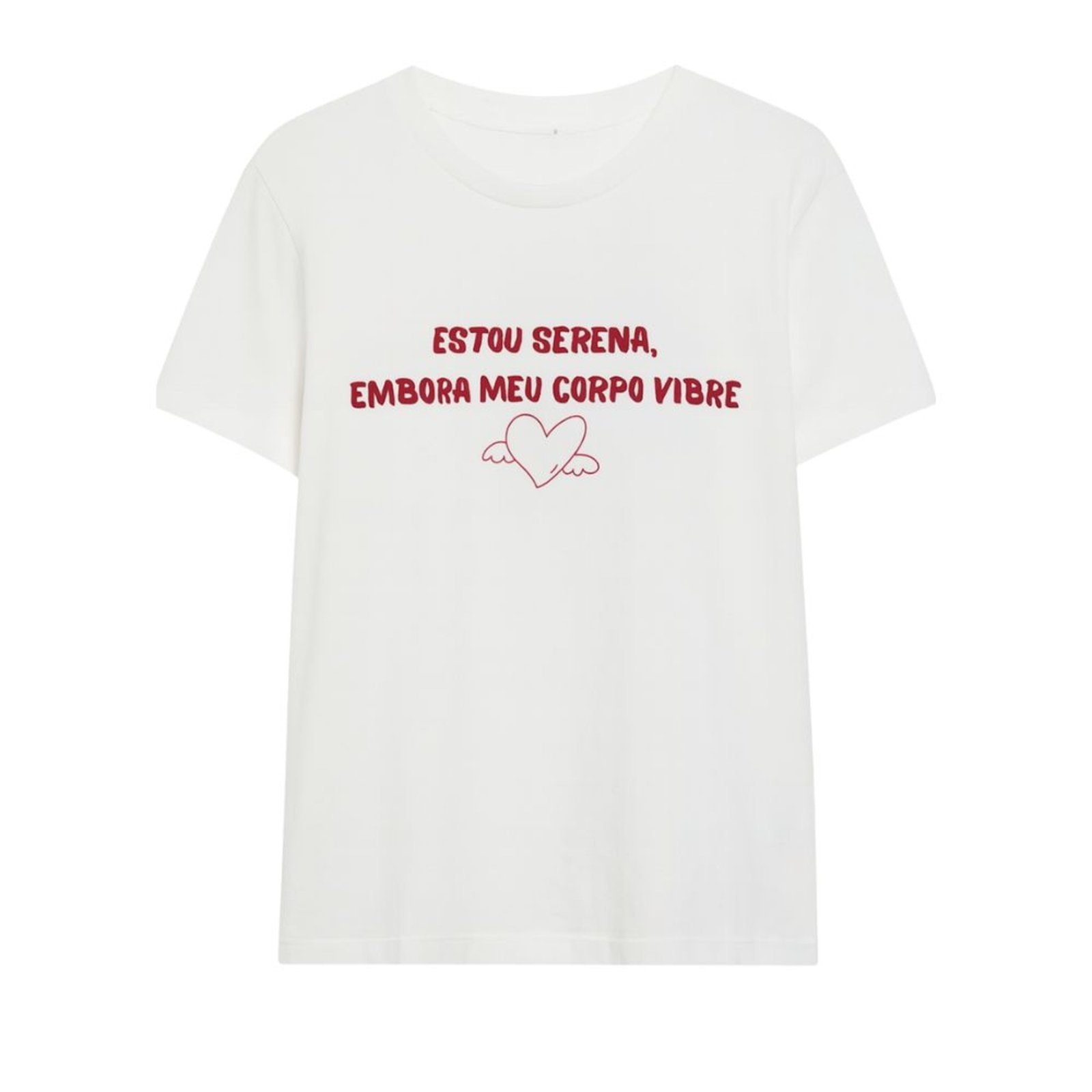 Imagem principal Camiseta Fogo MY.NA Estou Serena Branca MY.NA branco