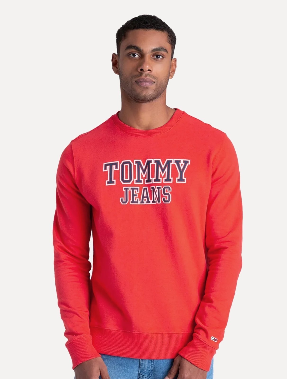 Imagem principal Moletom Tommy Jeans Masculino Crewneck Entry Graphic Vermelha Tommy Jeans vermelho