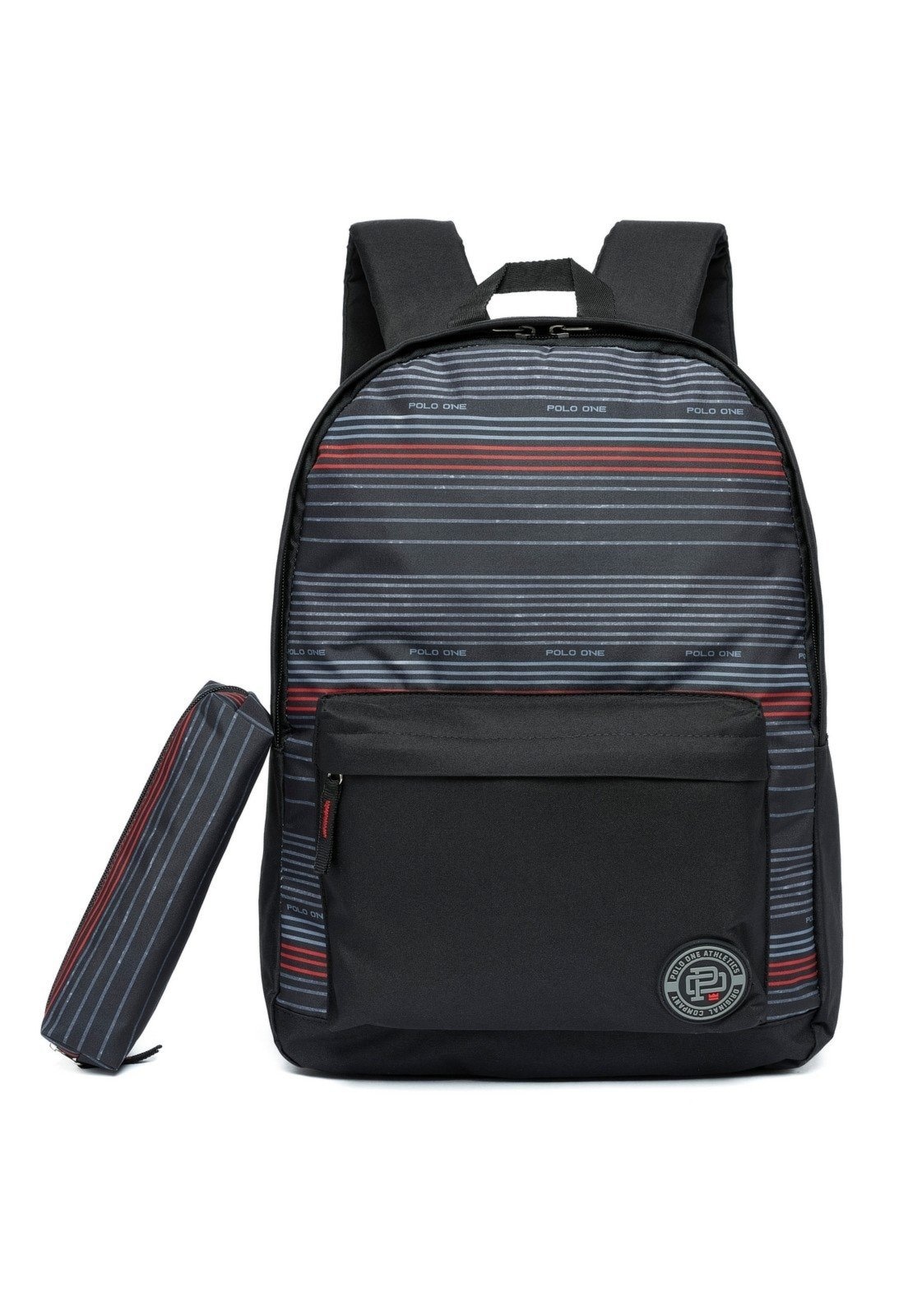 Imagem principal Mochila Polo One Casual Resistente Faculdade Trabalho Estojo Polo One preto