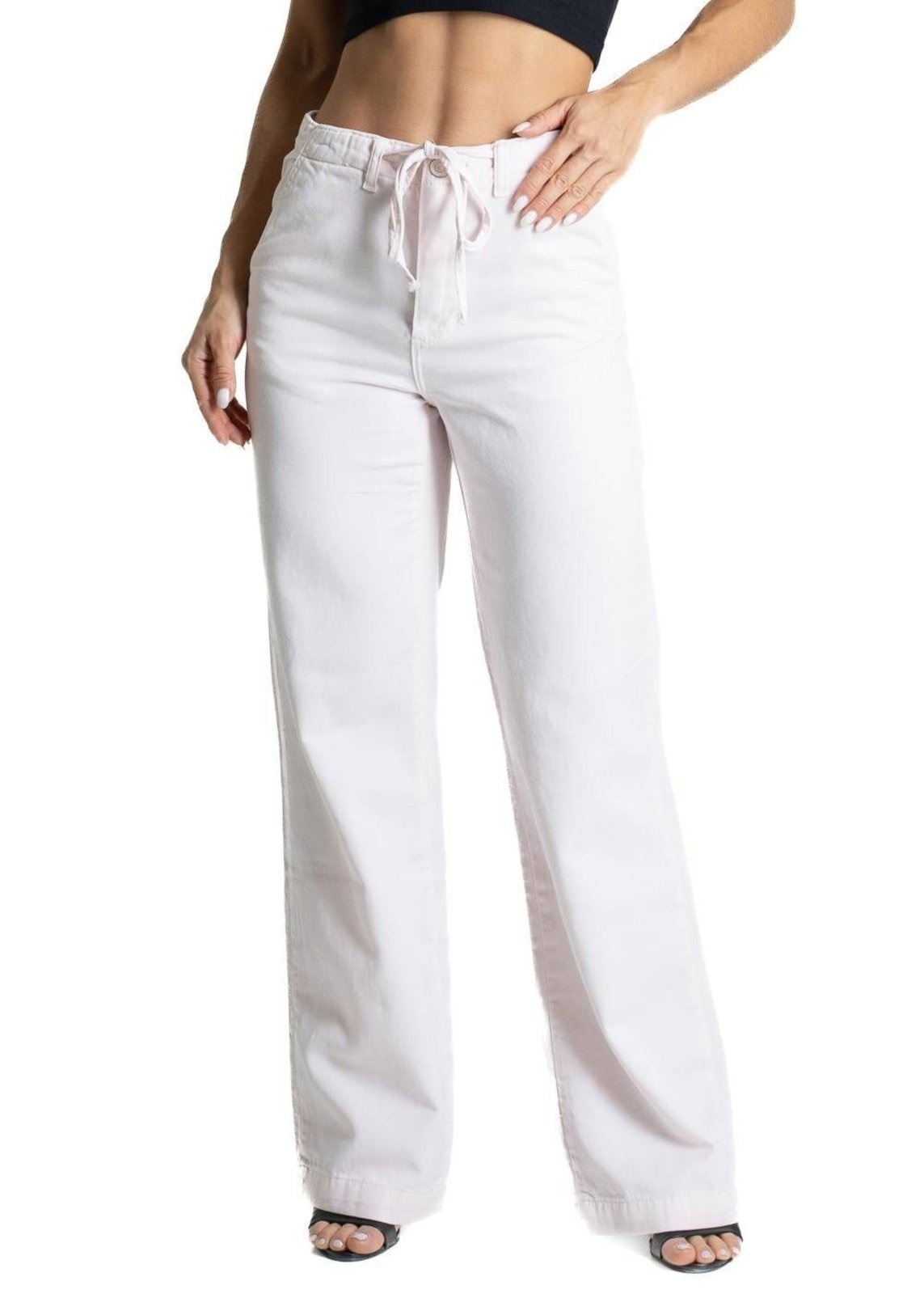 Imagem principal Calça Sarja Sawary Wide Leg - 281586 Sawary rosa