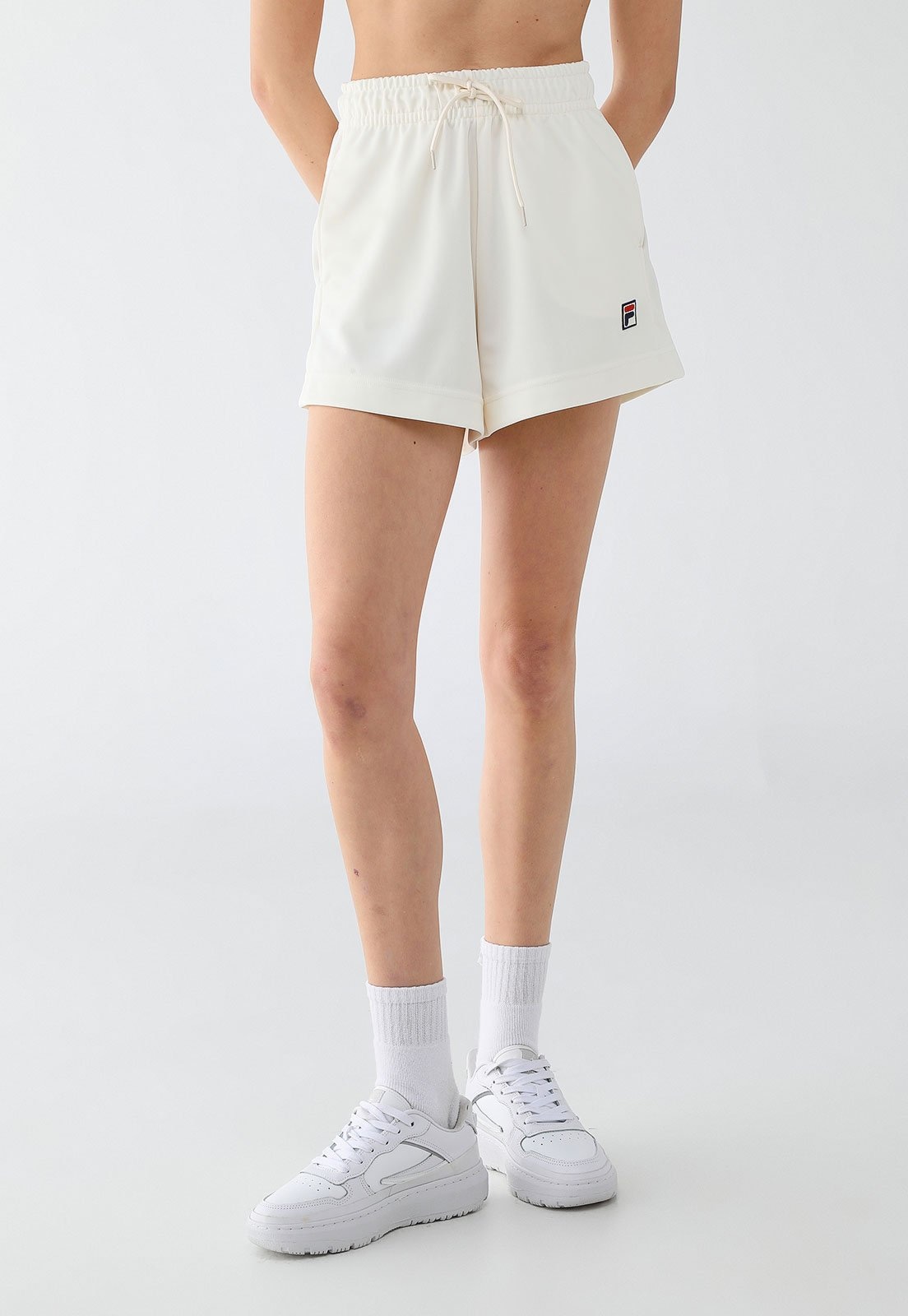Imagem principal Shorts Feminino Fila Heritage Off-White Fila off-white white