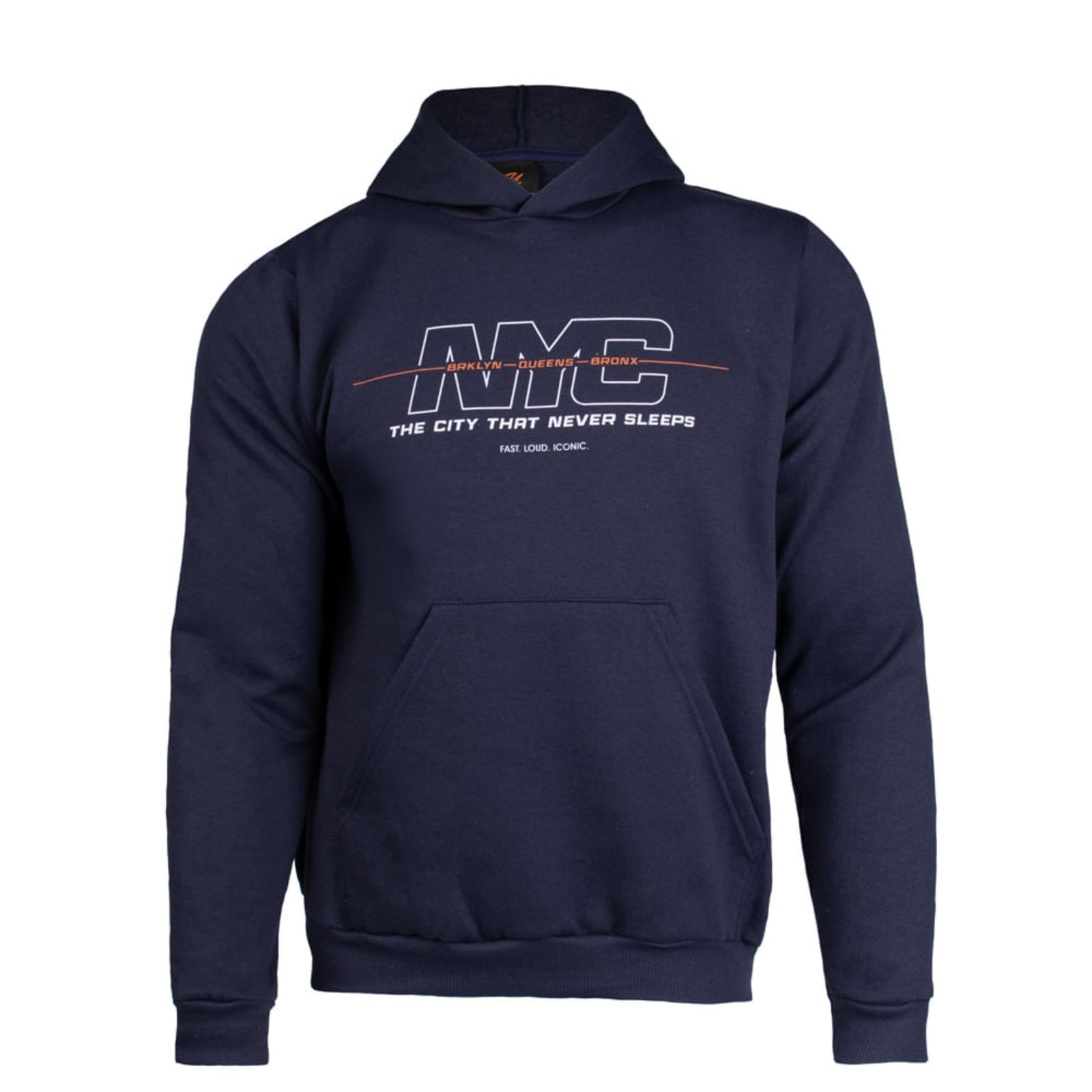 Imagem principal Moletom Masculino Desayner Capuz Estampa Nova York Marinho Desayner azul marinho