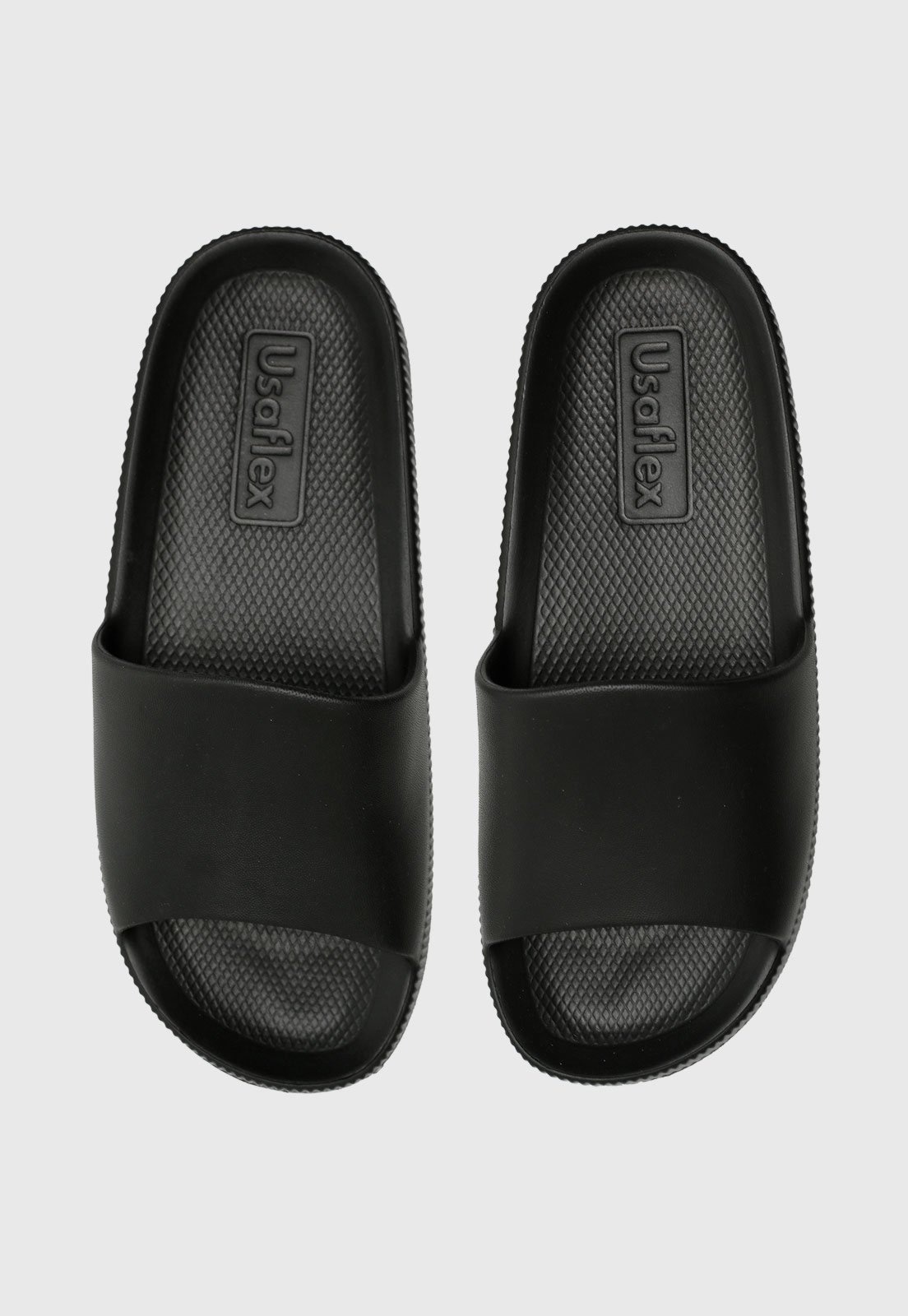 Imagem principal Rasteira Slide Usaflex Conforto Preta Usaflex preto