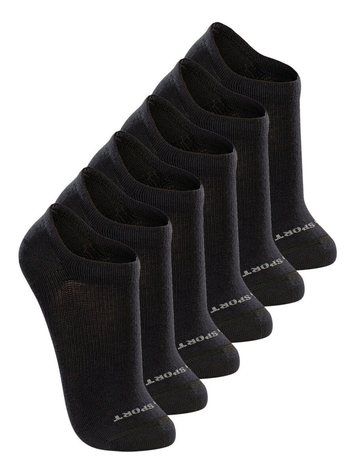 Imagem principal Kit com 6 Meias Esportiva Invisível Lupo Lupo preto