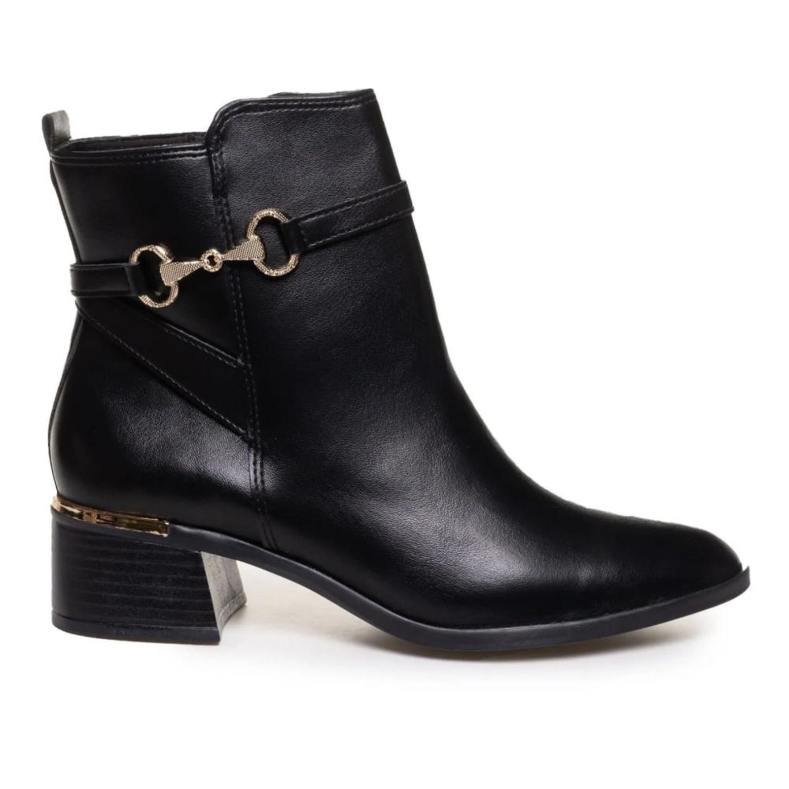 Imagem principal Bota Via Marte Cano Curto Fivela Feminina VIA MARTE preto