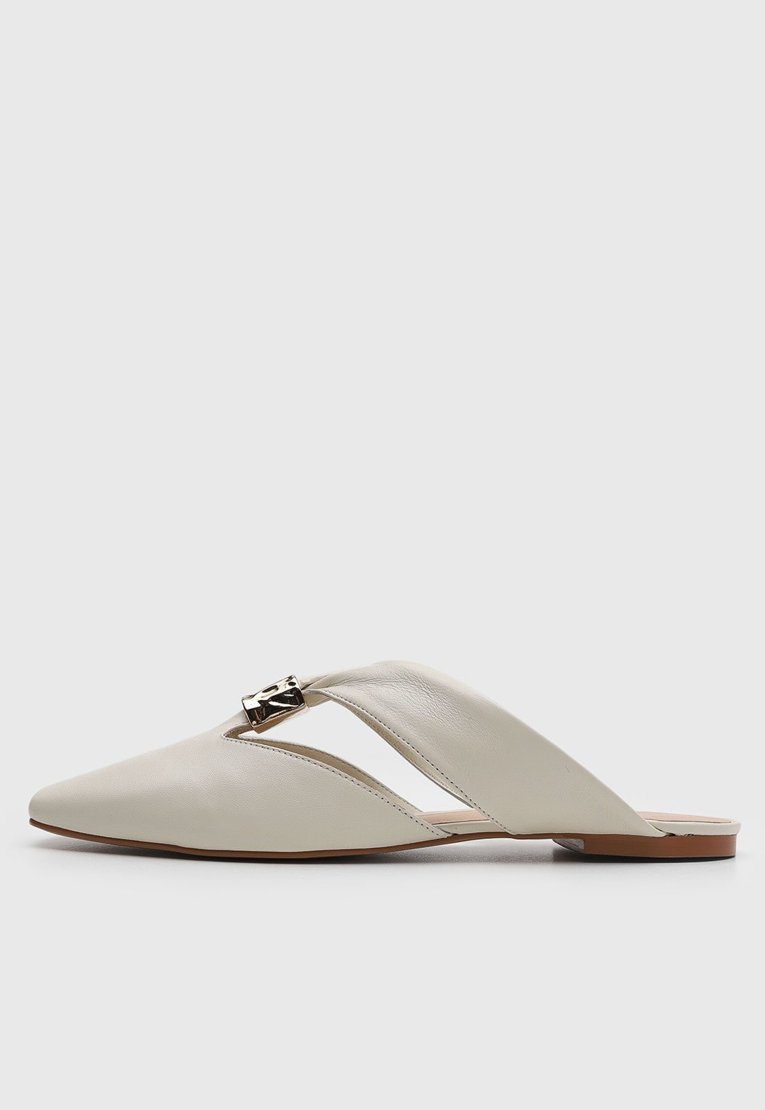 Imagem principal Sapatilha Mule Feminina Capodarte Ponta Quadrada Off-White Capodarte off-white white