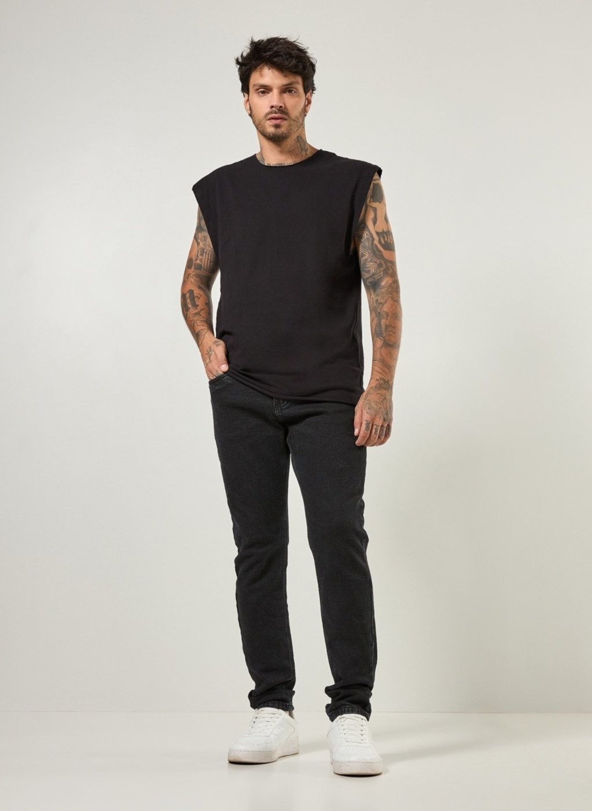 Imagem principal Calça Jeans Slim Preta Youcom preto