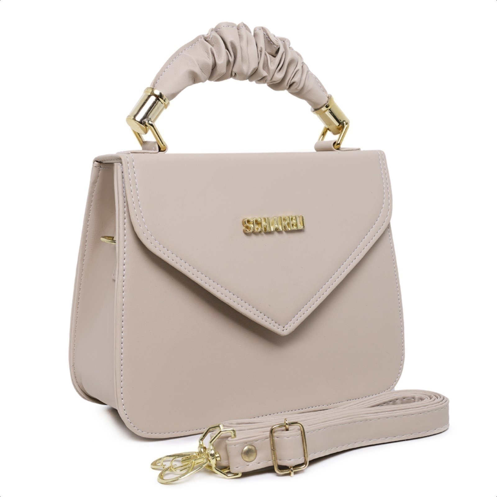 Imagem principal Bolsa Feminina Tira Colo Transversal Com Alça Removível 8140 Marfim Schiareli branco