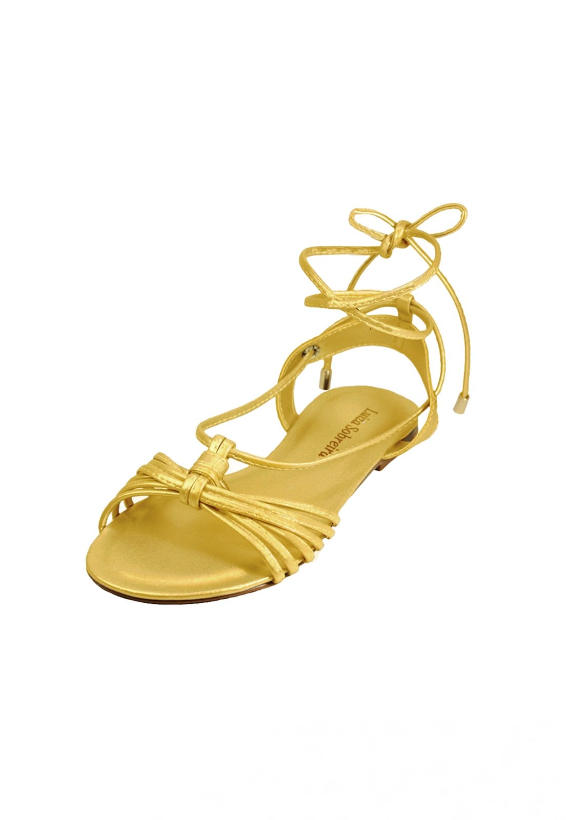 Imagem principal Rasteira Troca Tira Luiza Sobreira Couro Ouro Mod. 2048-2 Luiza Sobreira dourado