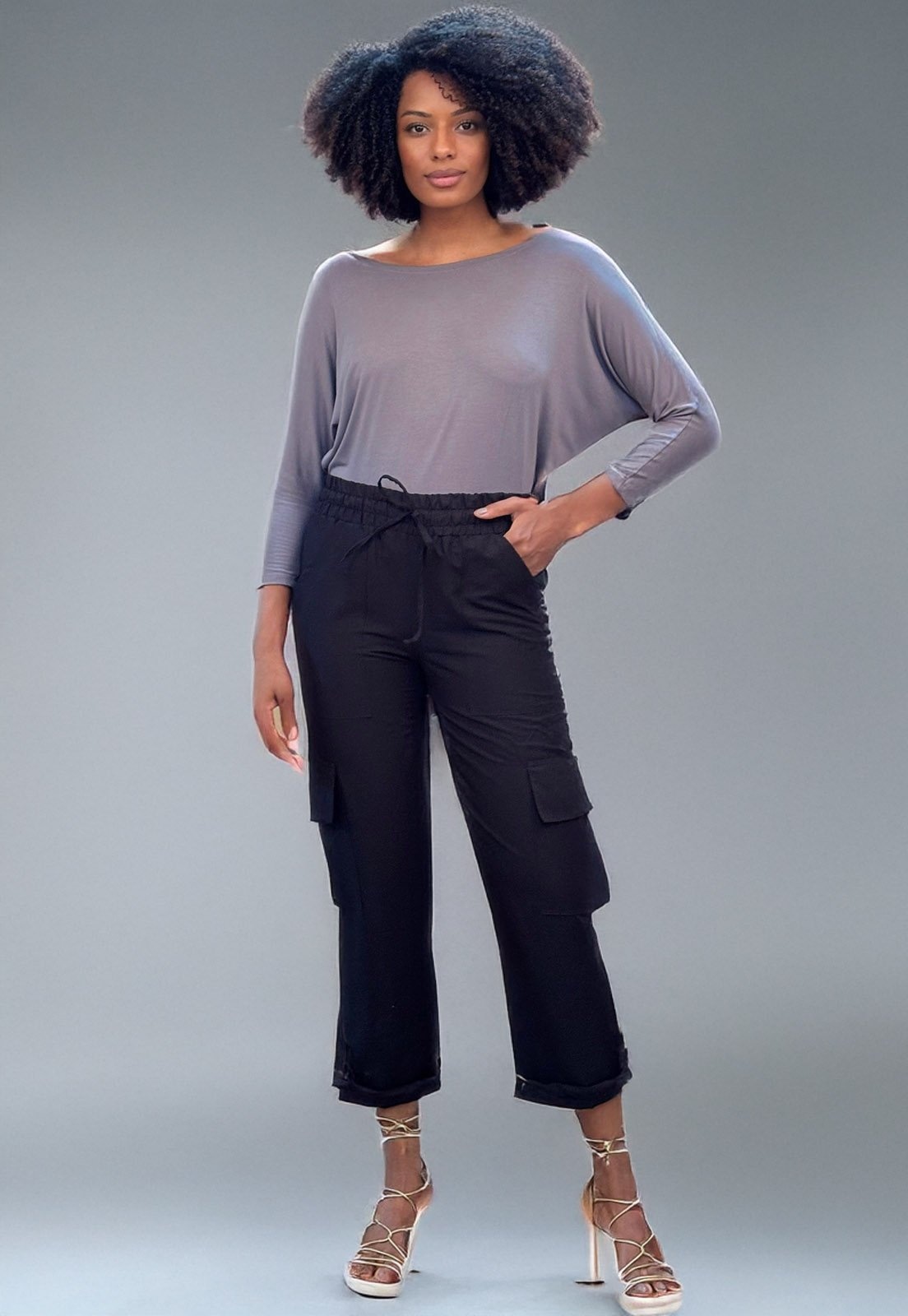 Imagem principal Calça Reta Amazonia Vital Cargo Plano Amazonia Vital preto