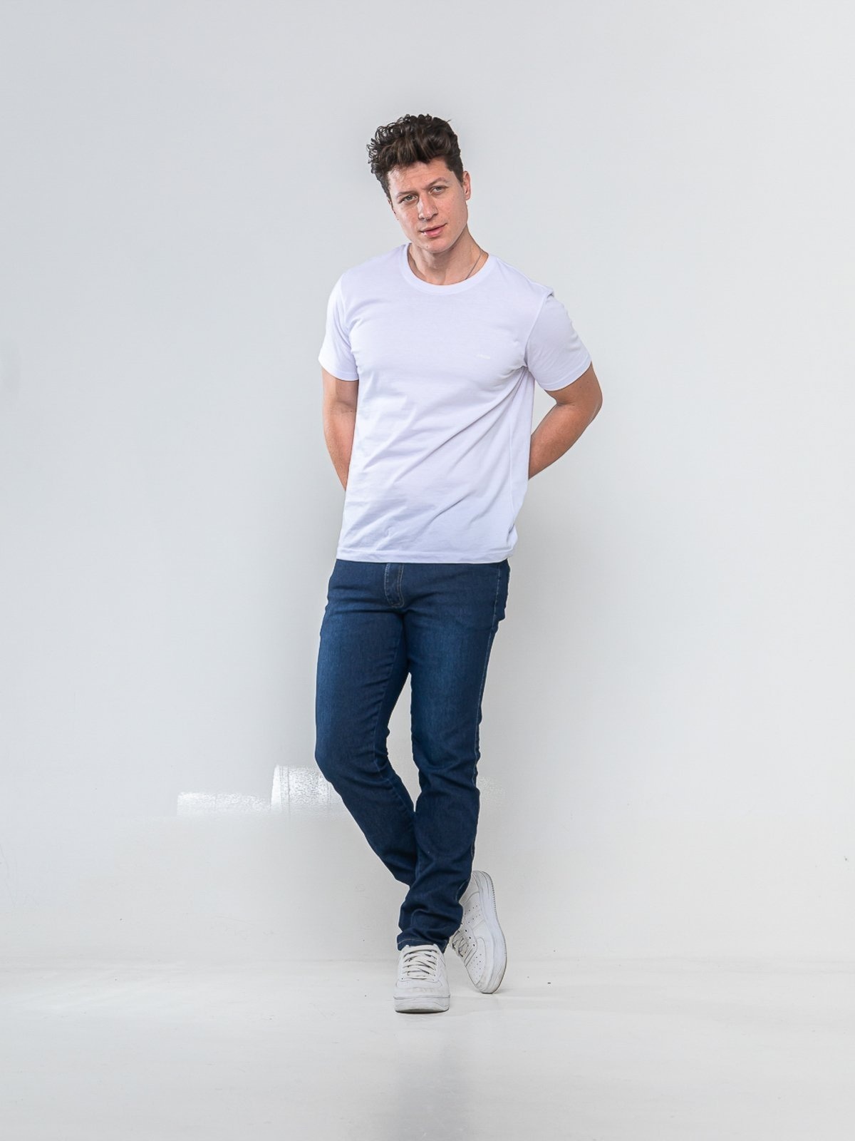 Imagem principal Calça Masculina Jeans - Tempo Habil Confortavel e Casual 5 Estilo azul