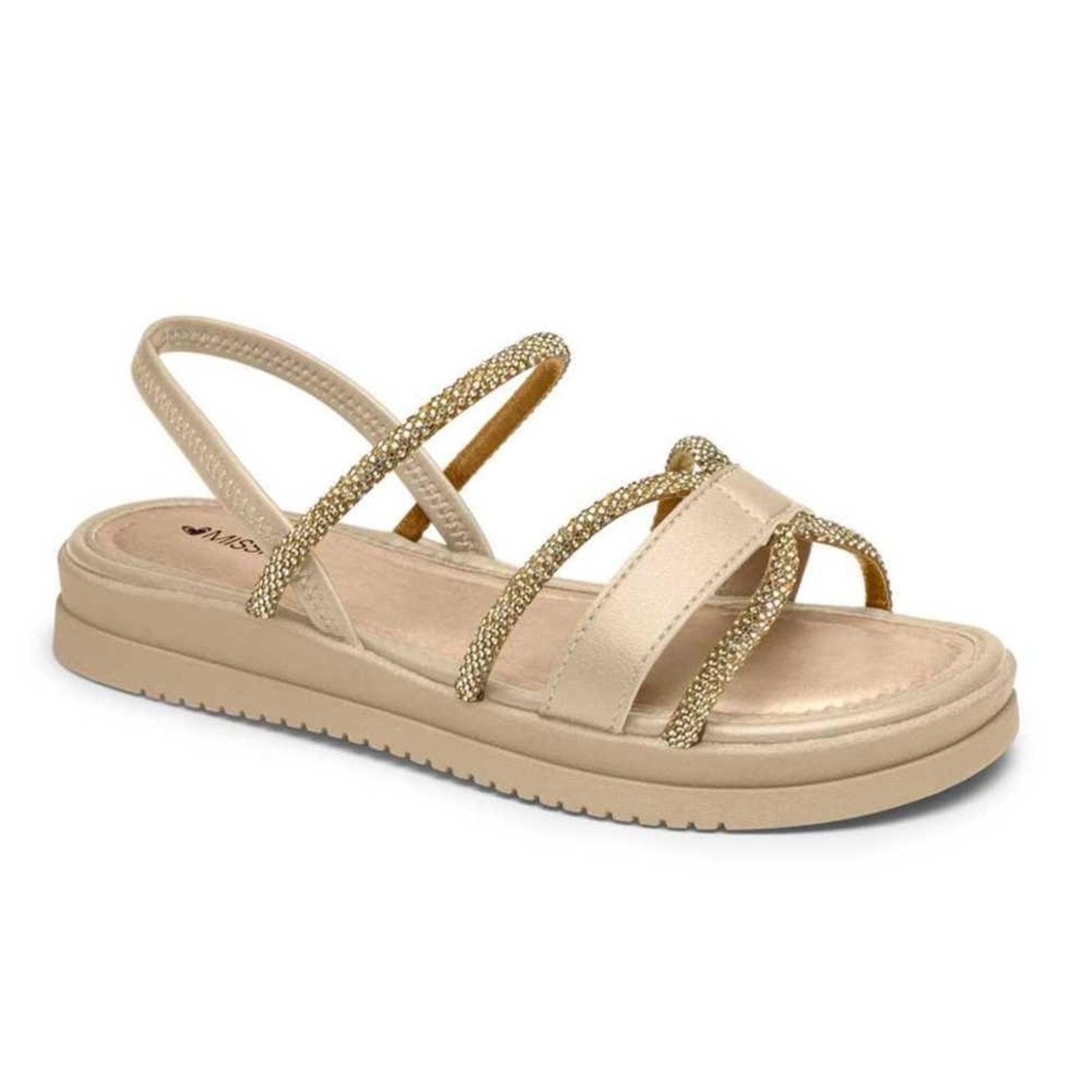 Imagem principal Sandália Feminina Mississipi Flatform Tiras Trançadas MISSISSIPI dourado
