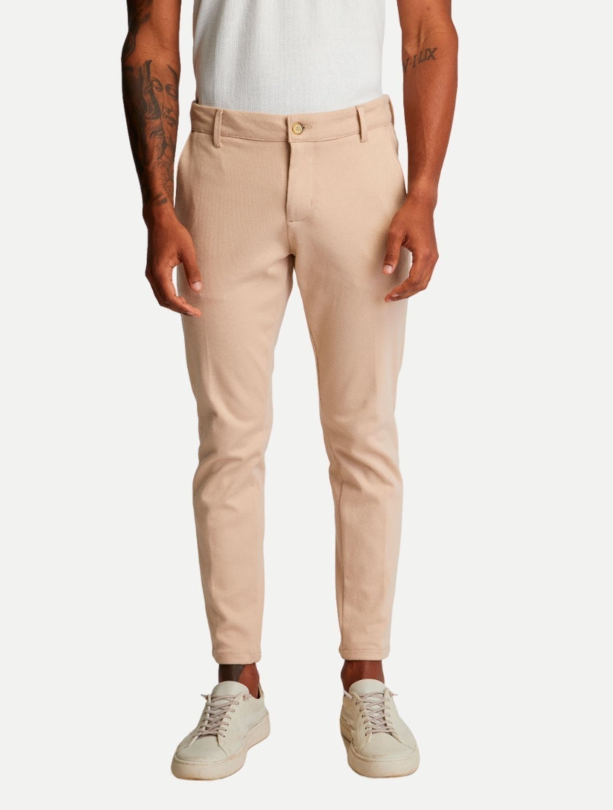 Imagem principal Calça King & Joe Masculina Regular Malha Comfort CL23406 Areia King E Joe bege