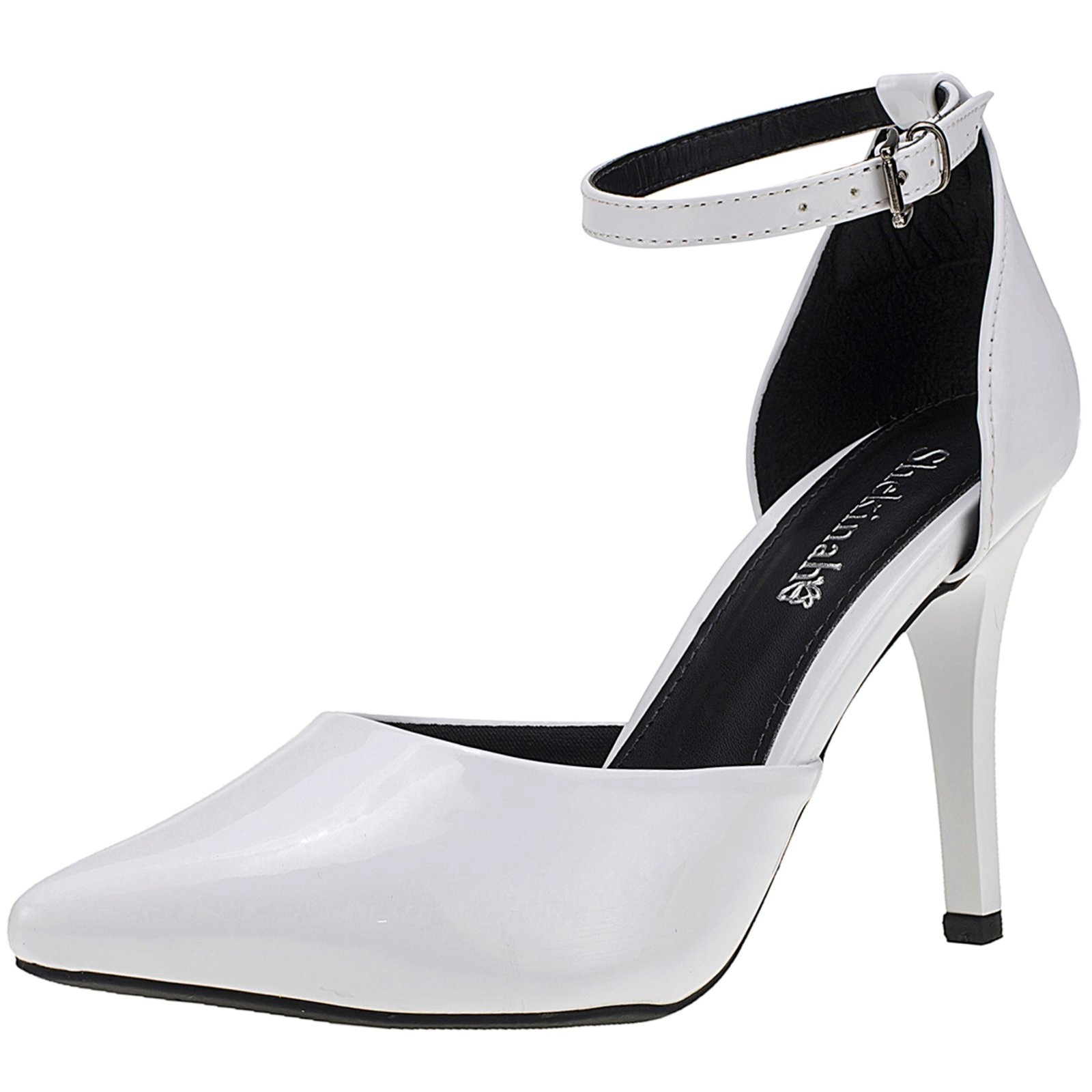 Imagem principal Scarpin Salto Alto Fino Stiletto Sapato Shekinah Saia e Blusa Confortável Lançamento Shekinah branco