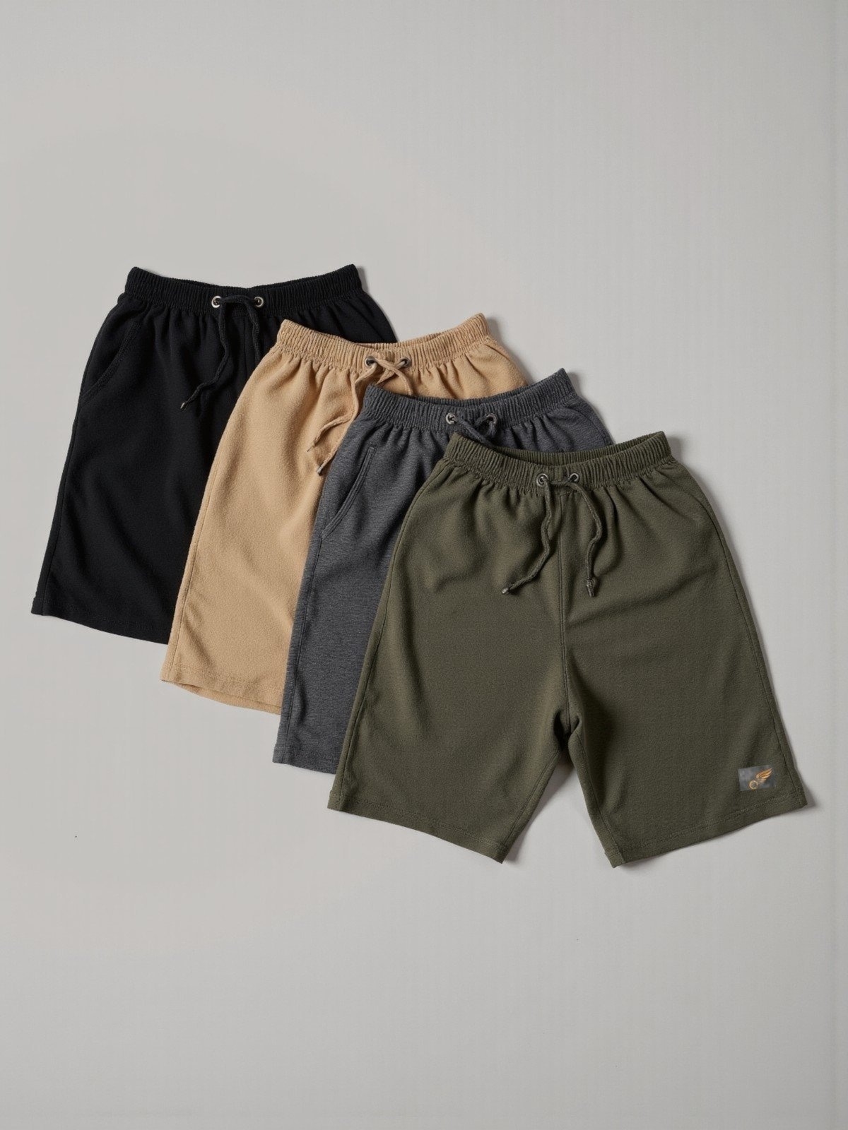 Imagem principal Kit 4 Bermudas de Moletom Básica com Amarração Shorts Para Academia e Treinos Debex multicolorido